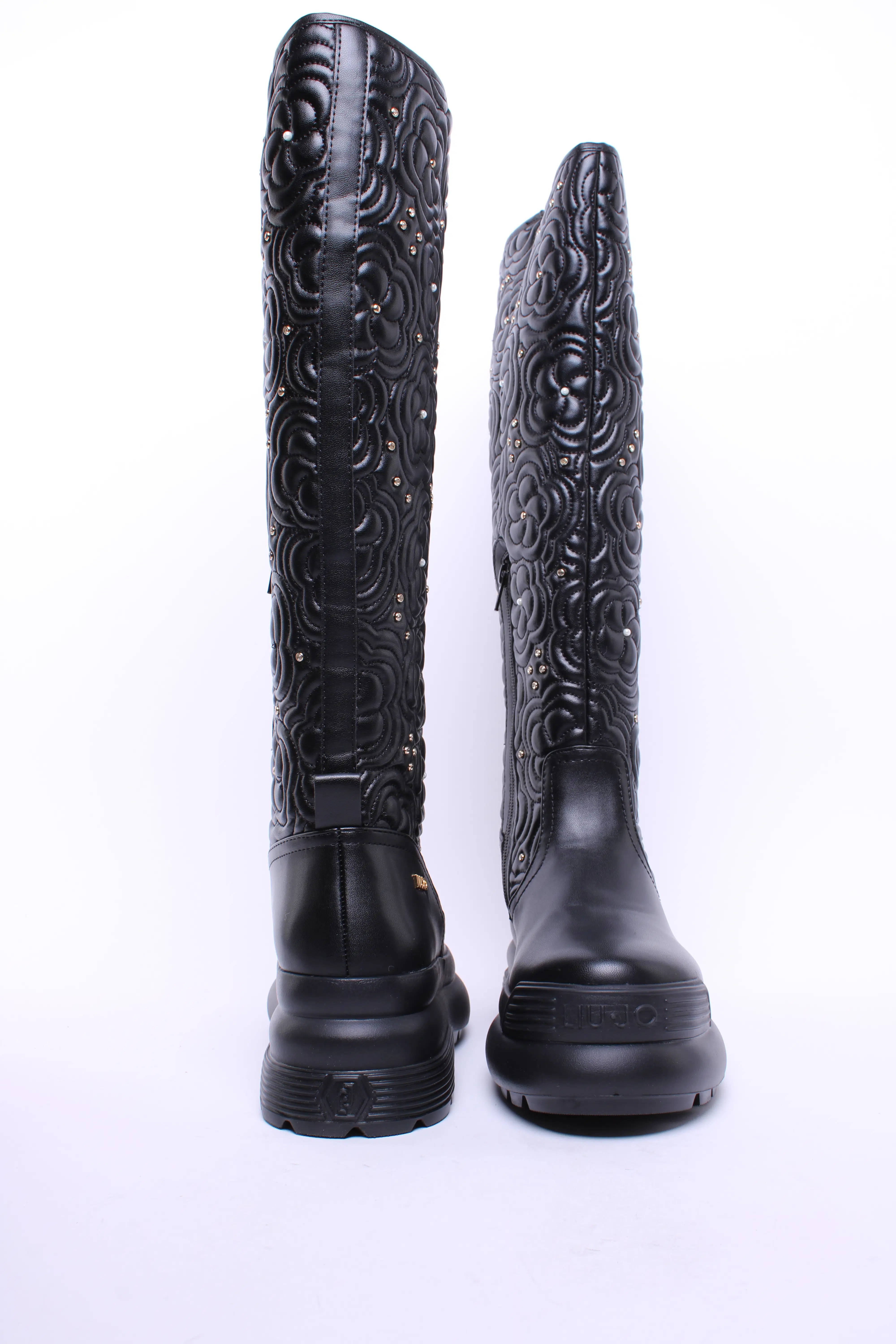 Cizme dama Amy 01-Boot, cu platforma, cu pietricele [2]