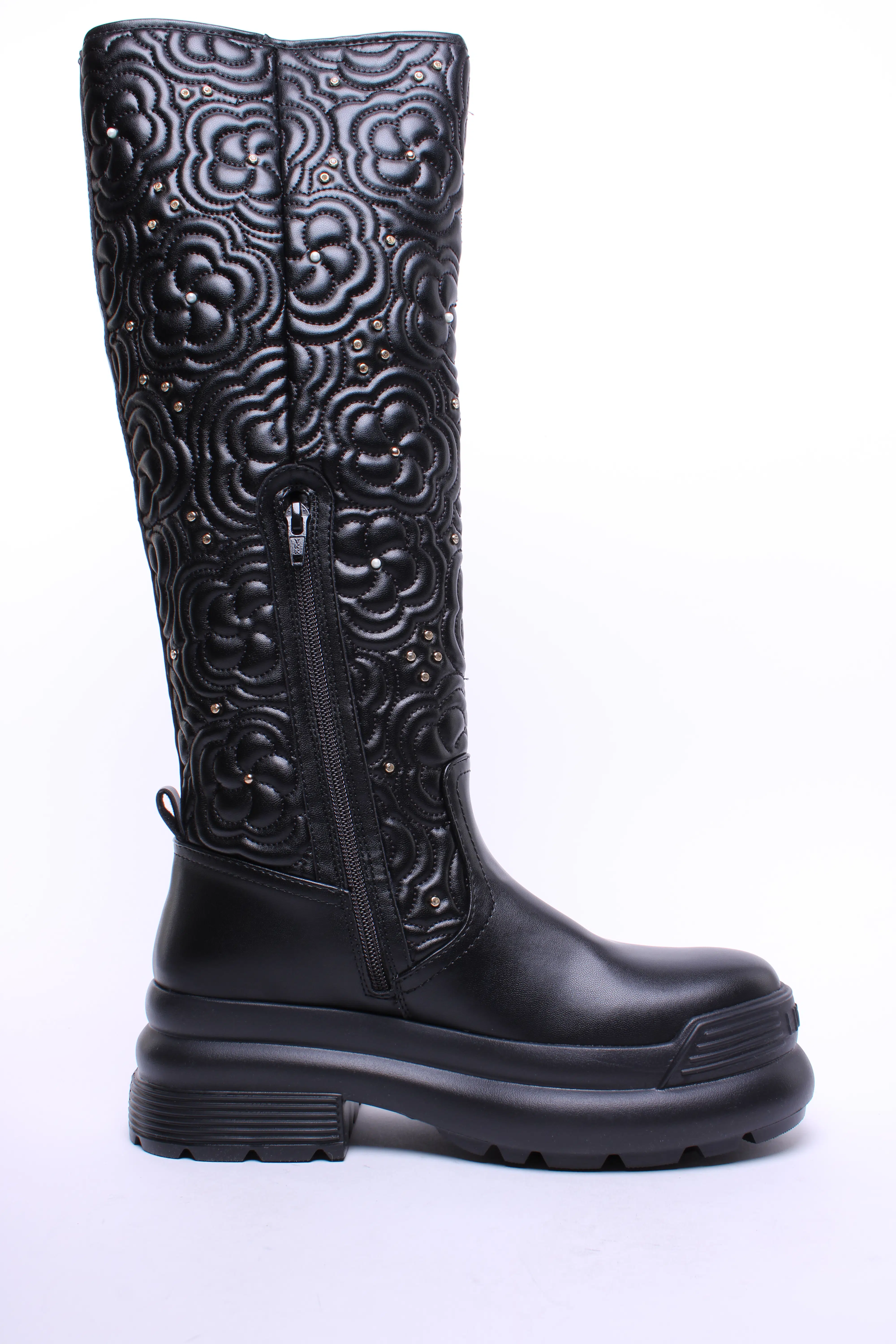 Cizme dama Amy 01-Boot, cu platforma, cu pietricele [3]