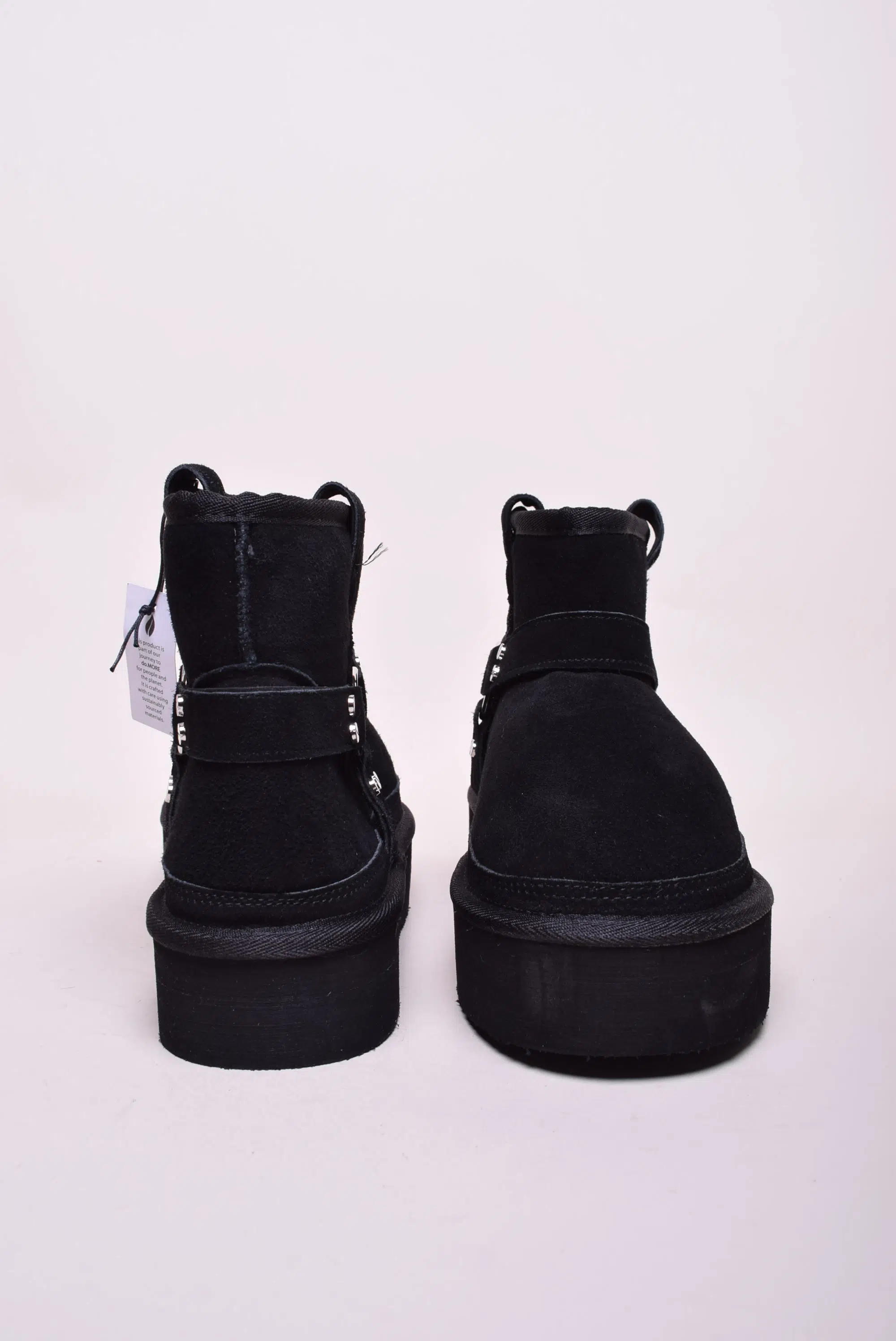 Cizme scurte dama cu platforma, imblanite [2]