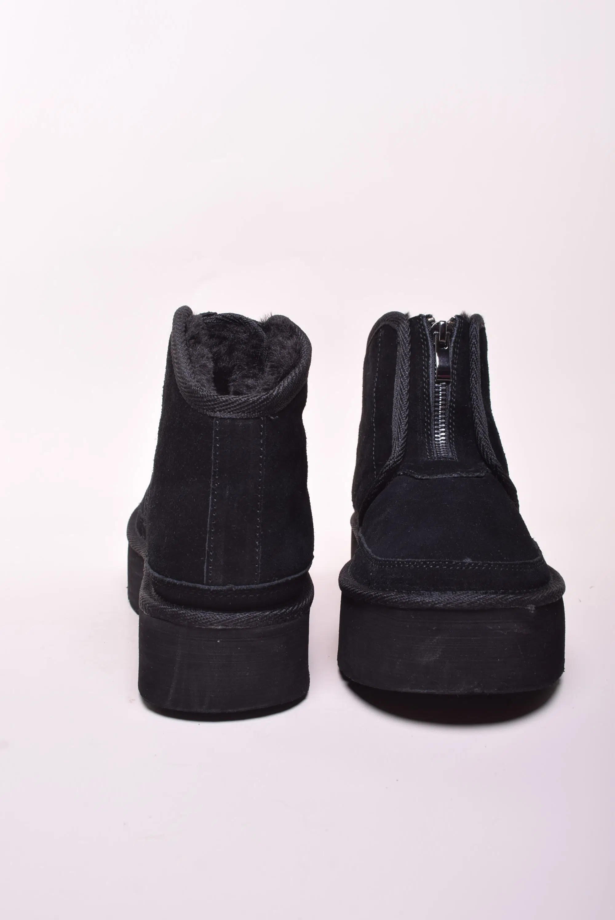 Cizme scurte dama cu platforma, imblanite [2]