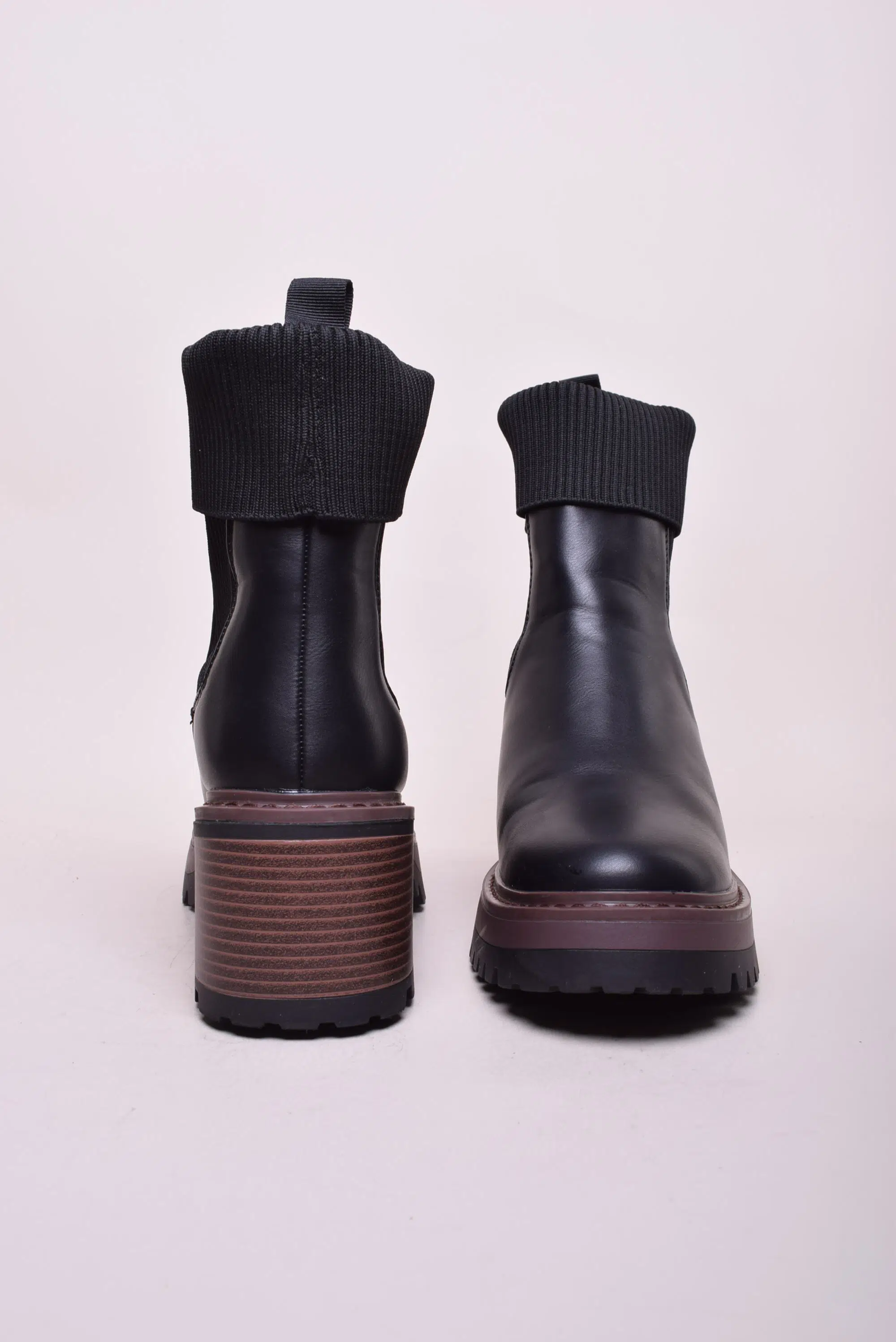 Ghete dama cu platforma, captusite [2]