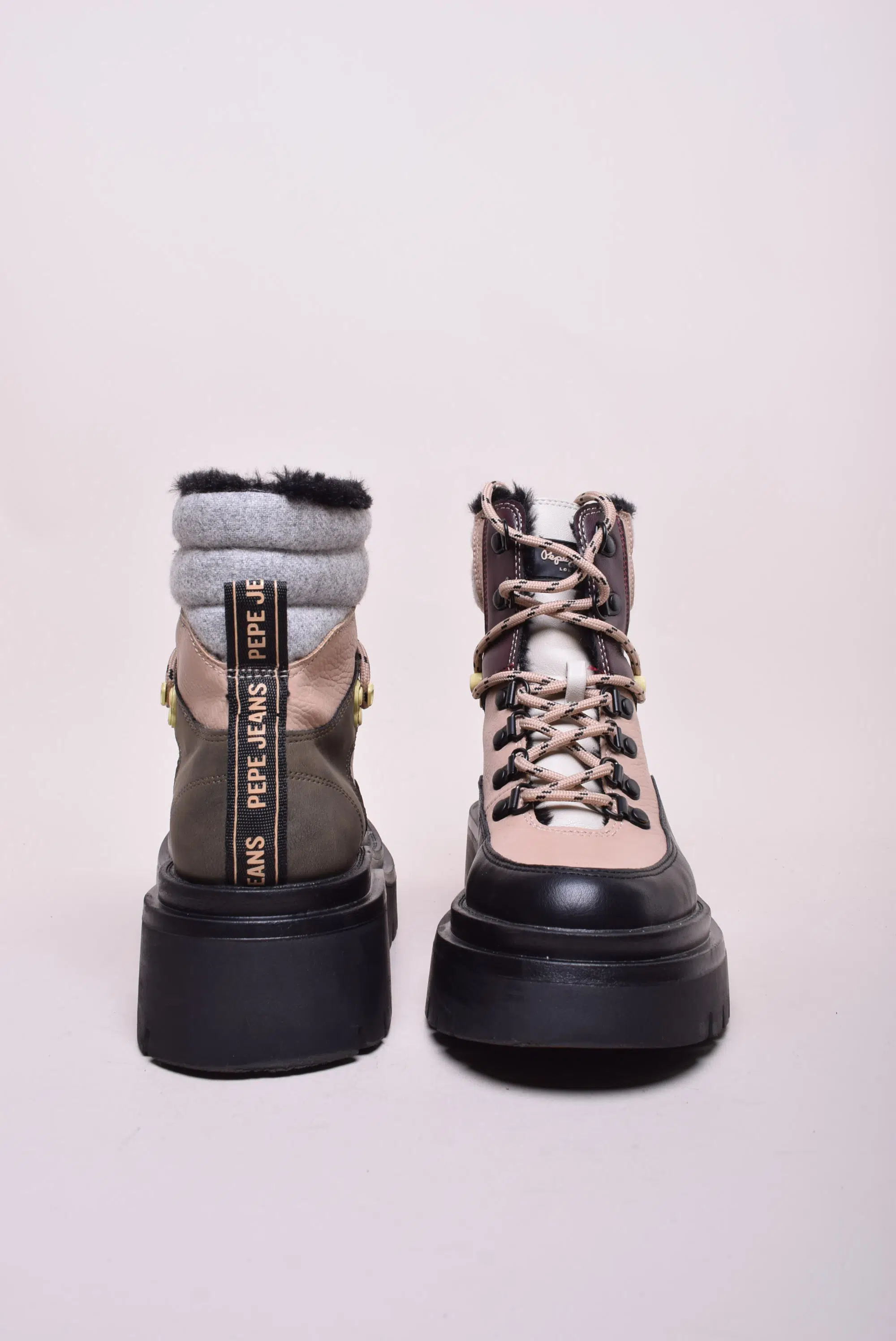 Ghete dama cu platforma, captusite [2]