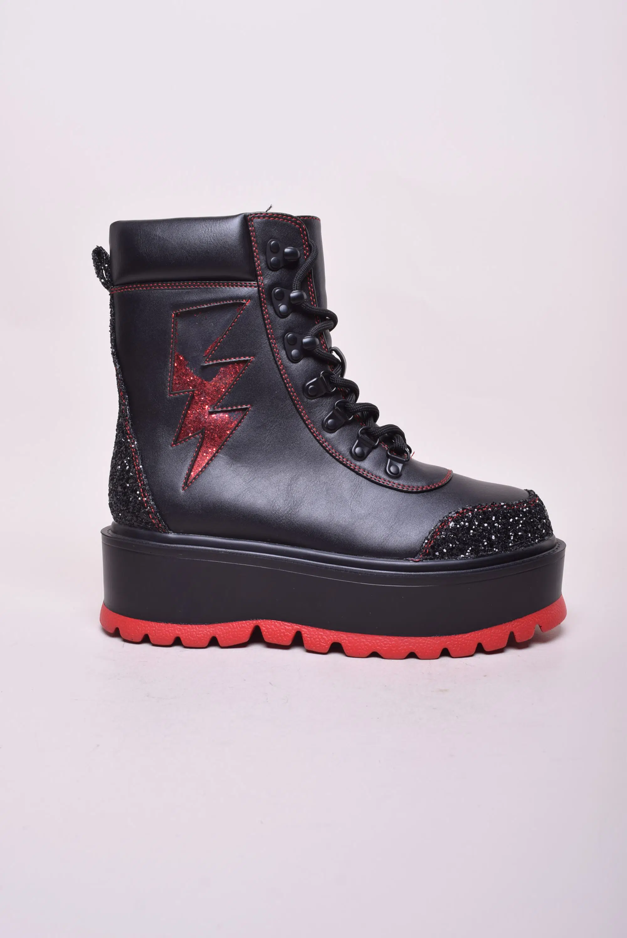 Ghete dama cu platforma, cu sclipici [0]