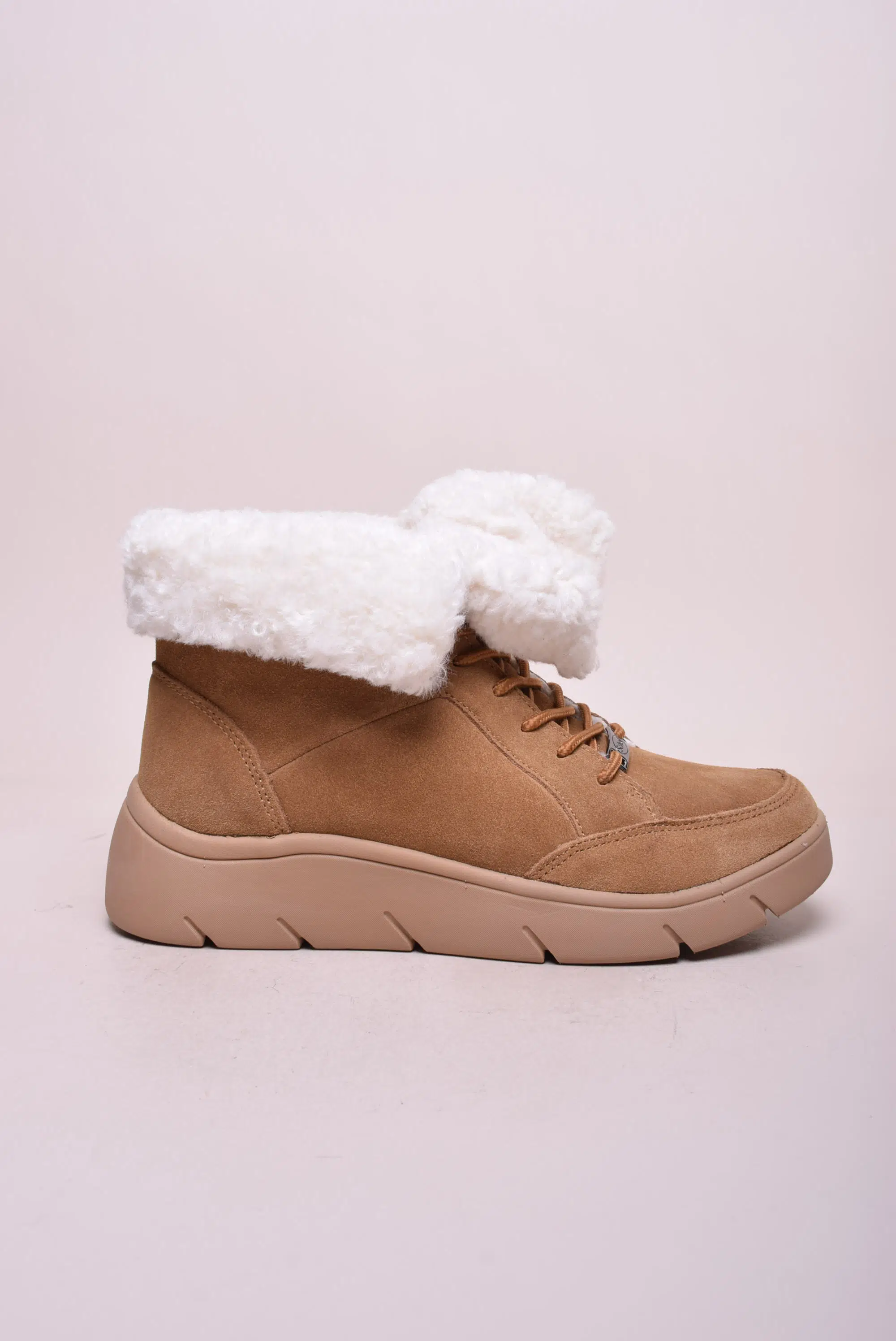 Ghete și botine damă - Ghete imblanite dama Stelvio, cu platforma