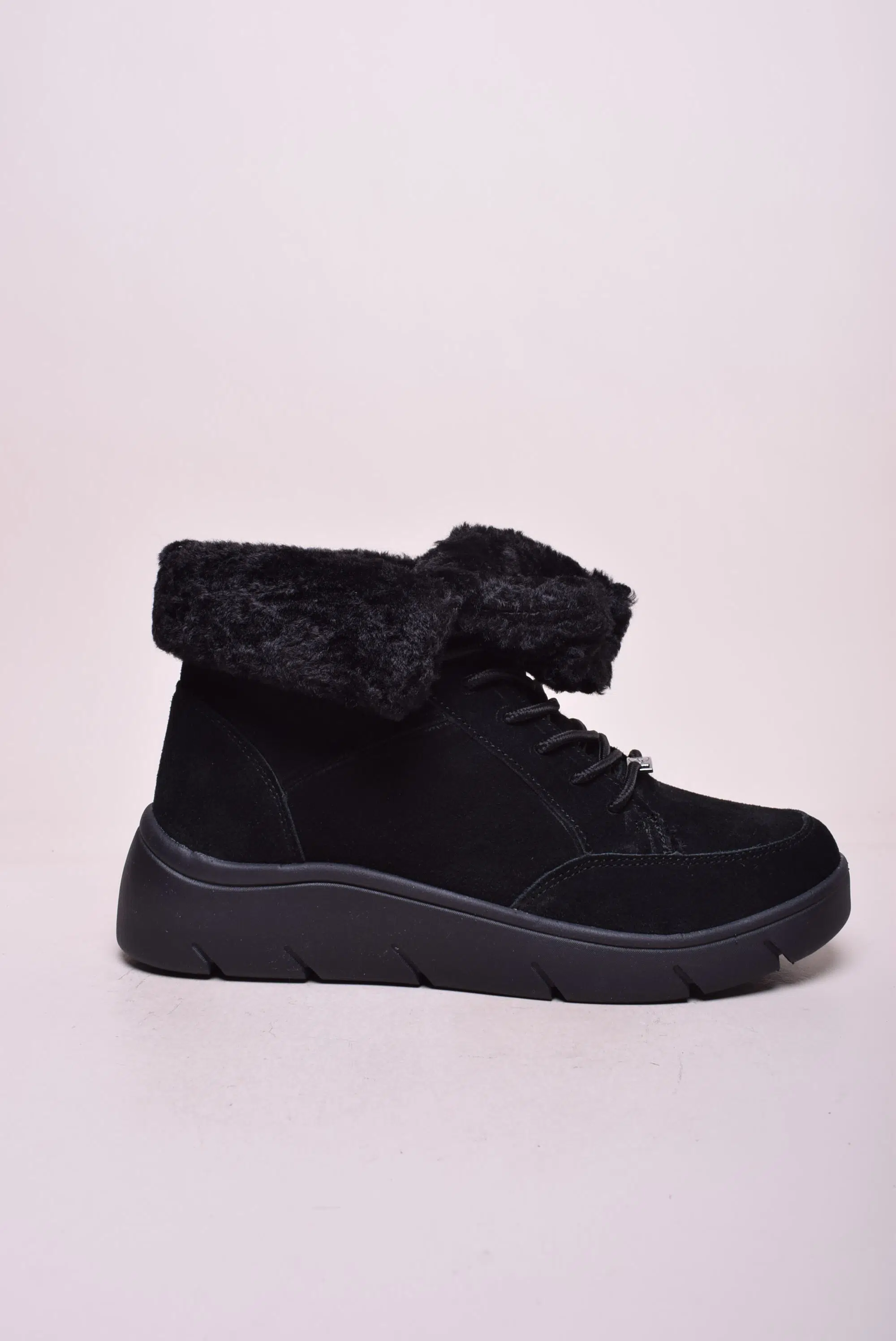 Ghete și botine damă - Ghete imblanite dama Stelvio, cu platforma