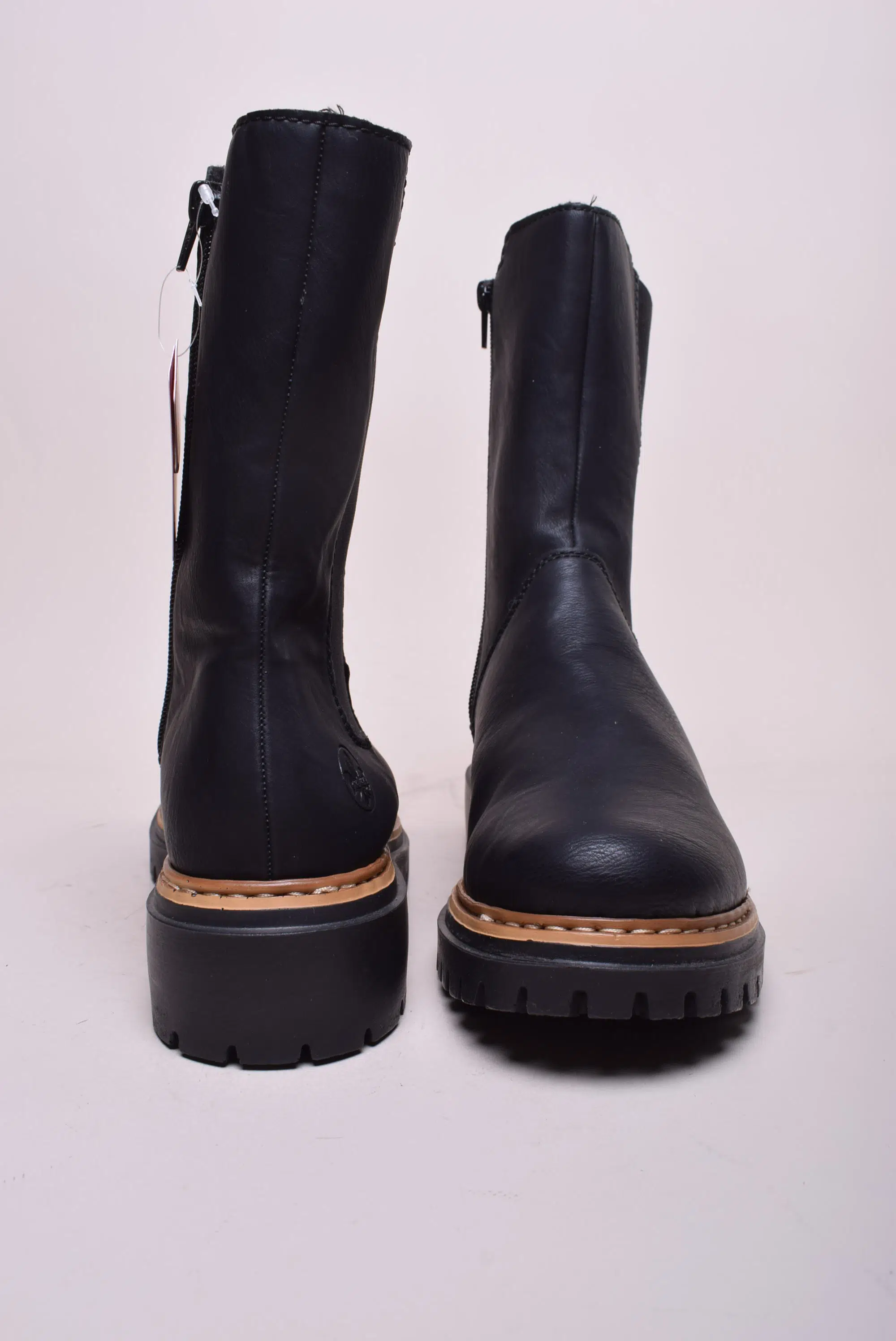 Ghete inalte dama cu platforma, imblanite [2]