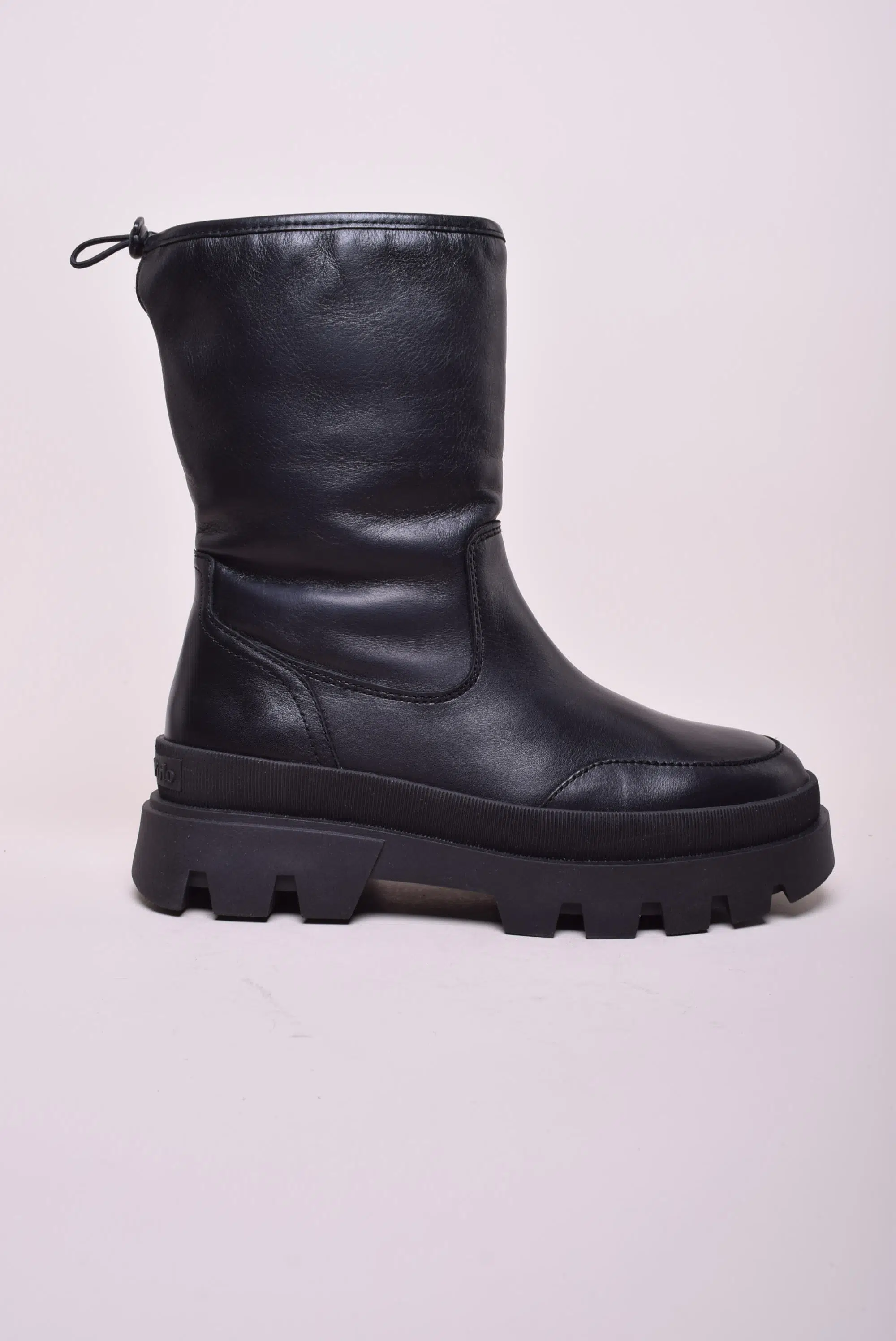 Ghete și botine damă - Ghete inalte dama cu platforma, imblanite