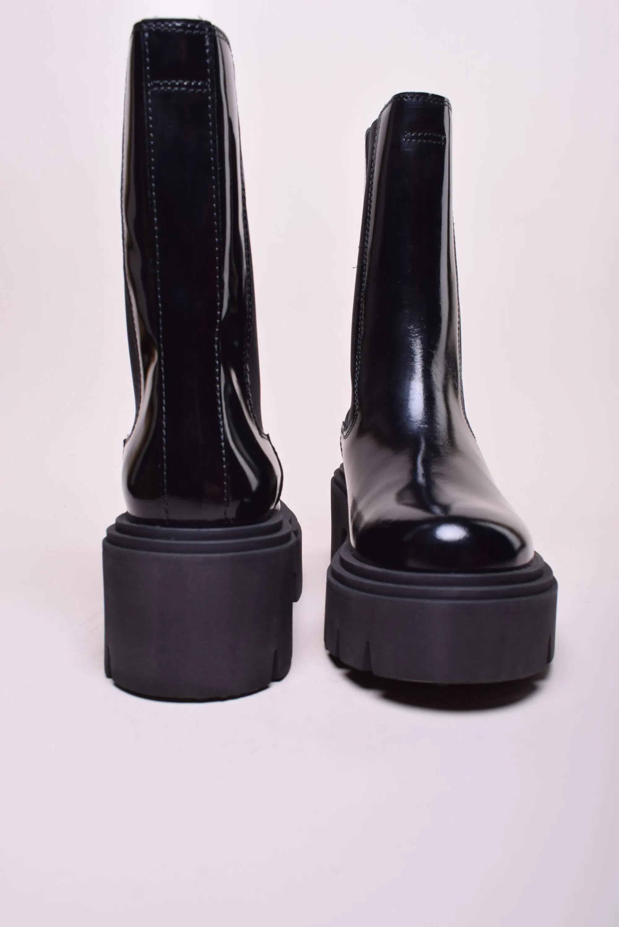 Ghete inalte dama lacuite, cu platforma [2]