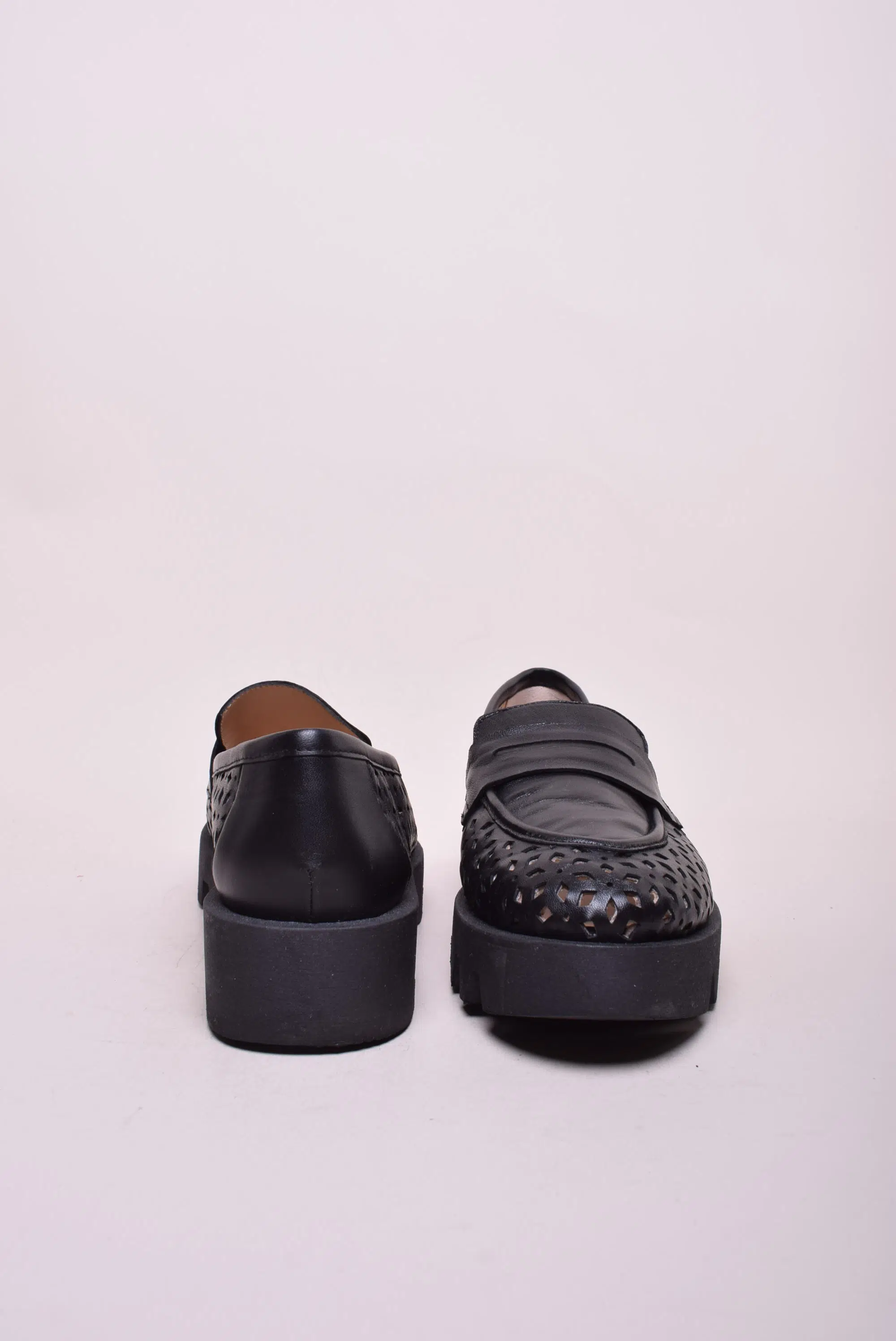 Mocasini dama cu platforma, perforati [2]