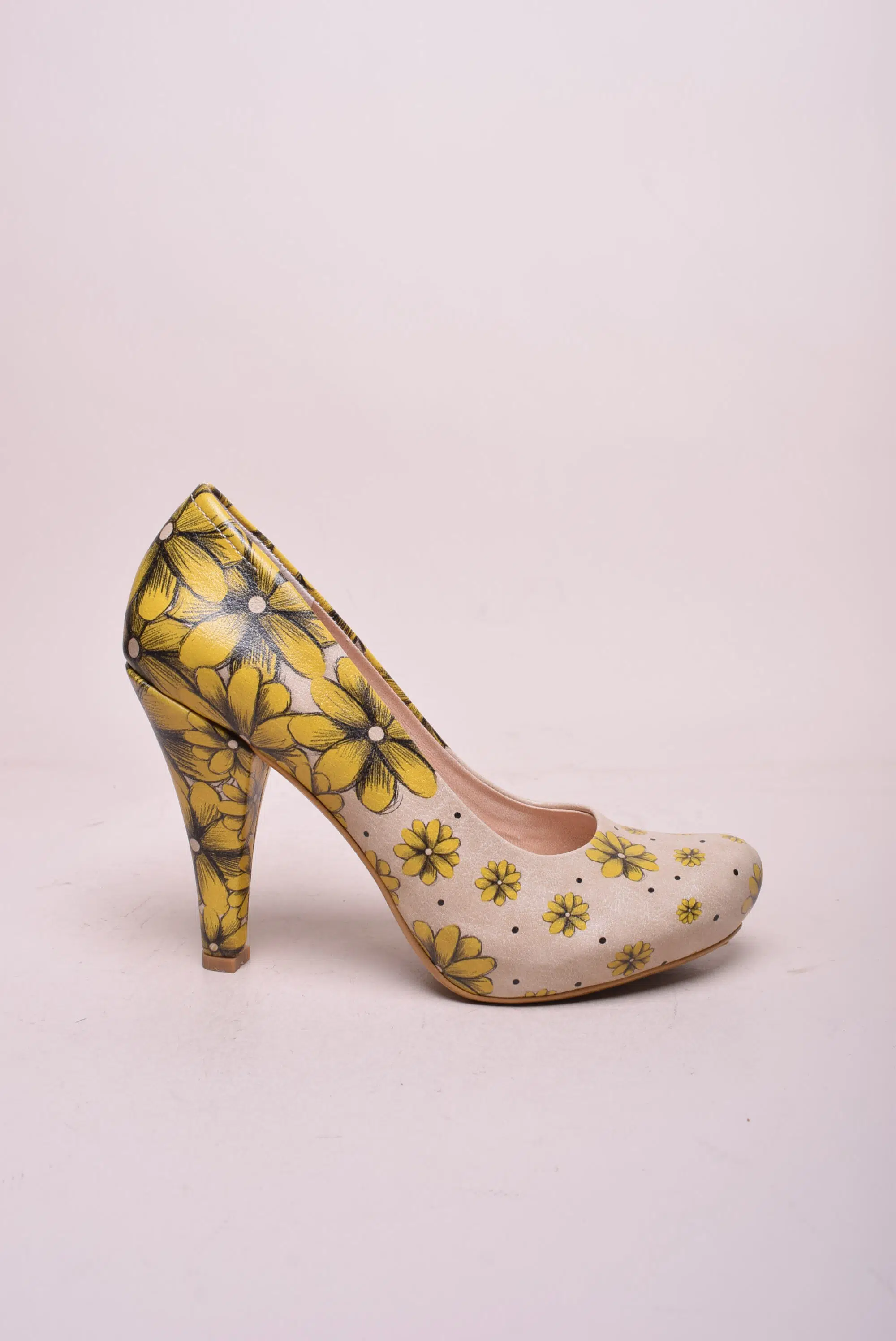 Pantofi damă - Pantofi dama cu floricele