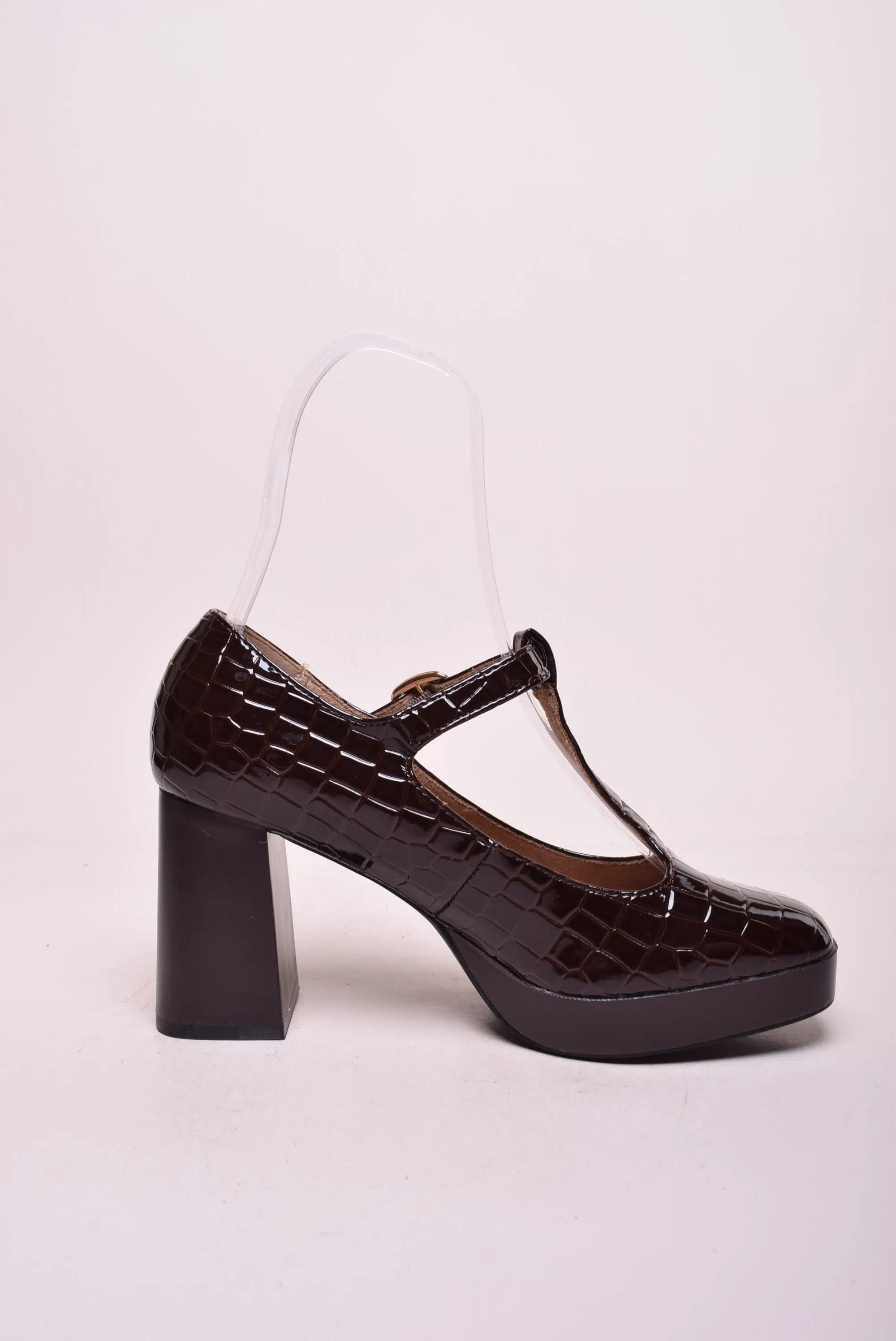 Pantofi dama cu platforma, lacuiti [3]