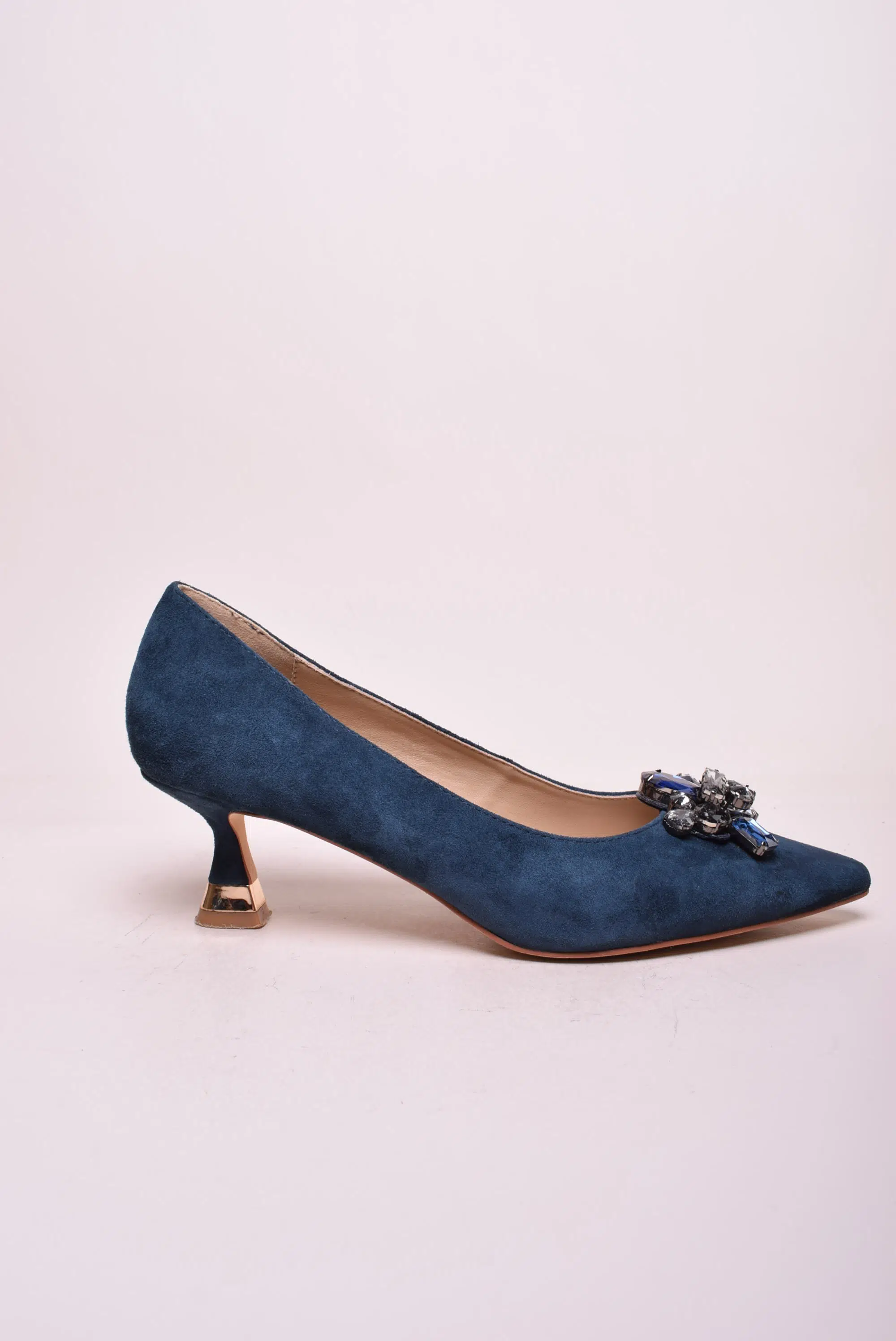 Încălțăminte damă - Pantofi dama stiletto cu pietricele