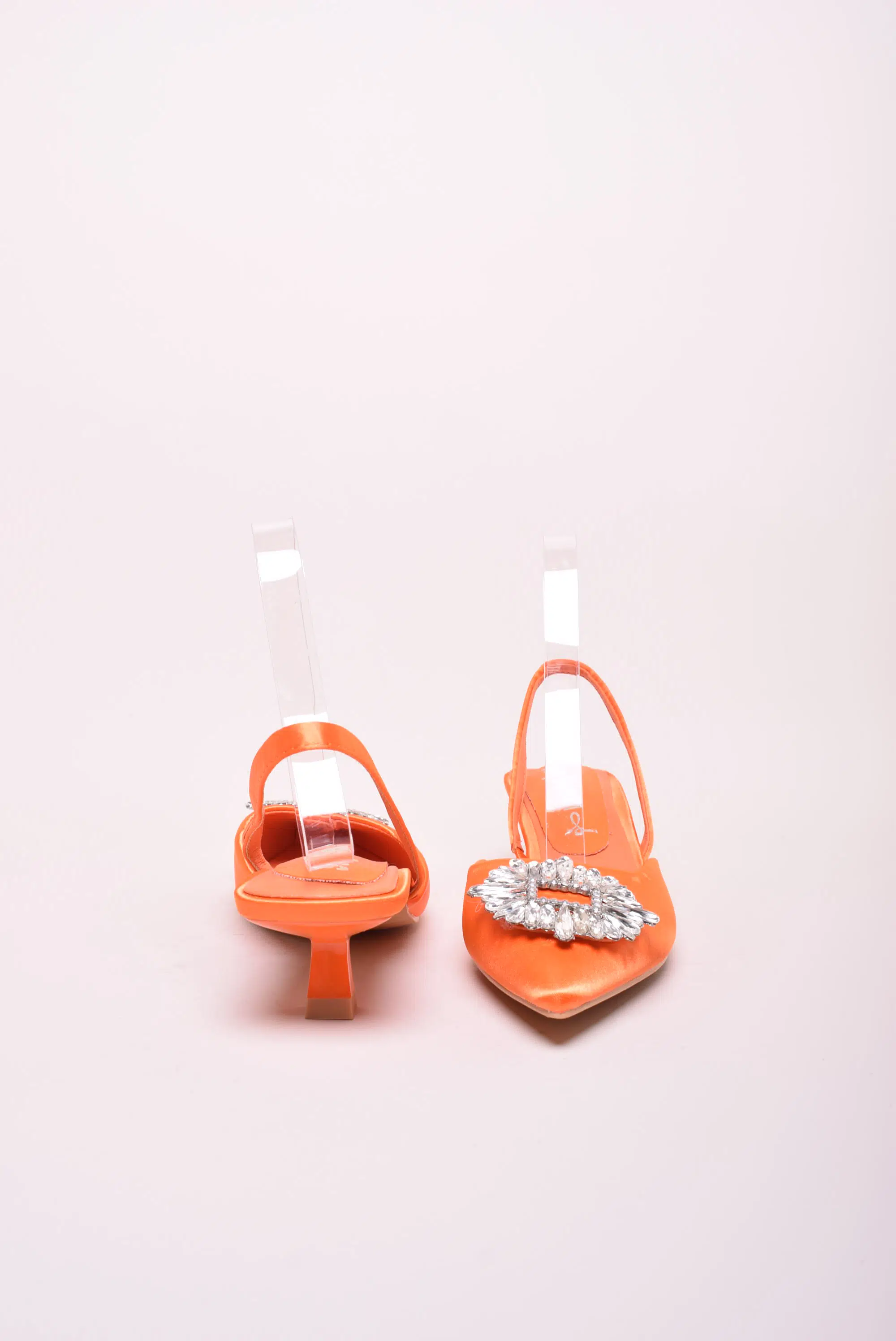 Pantofi dama stiletto cu pietricele, decupati in spate [2]