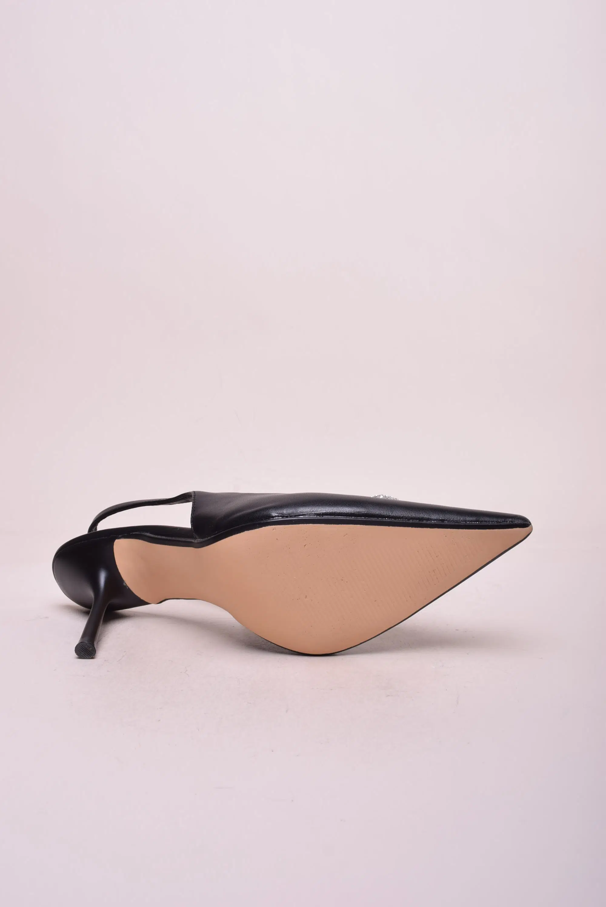 Pantofi dama stiletto cu pietricele, decupati in spate [1]