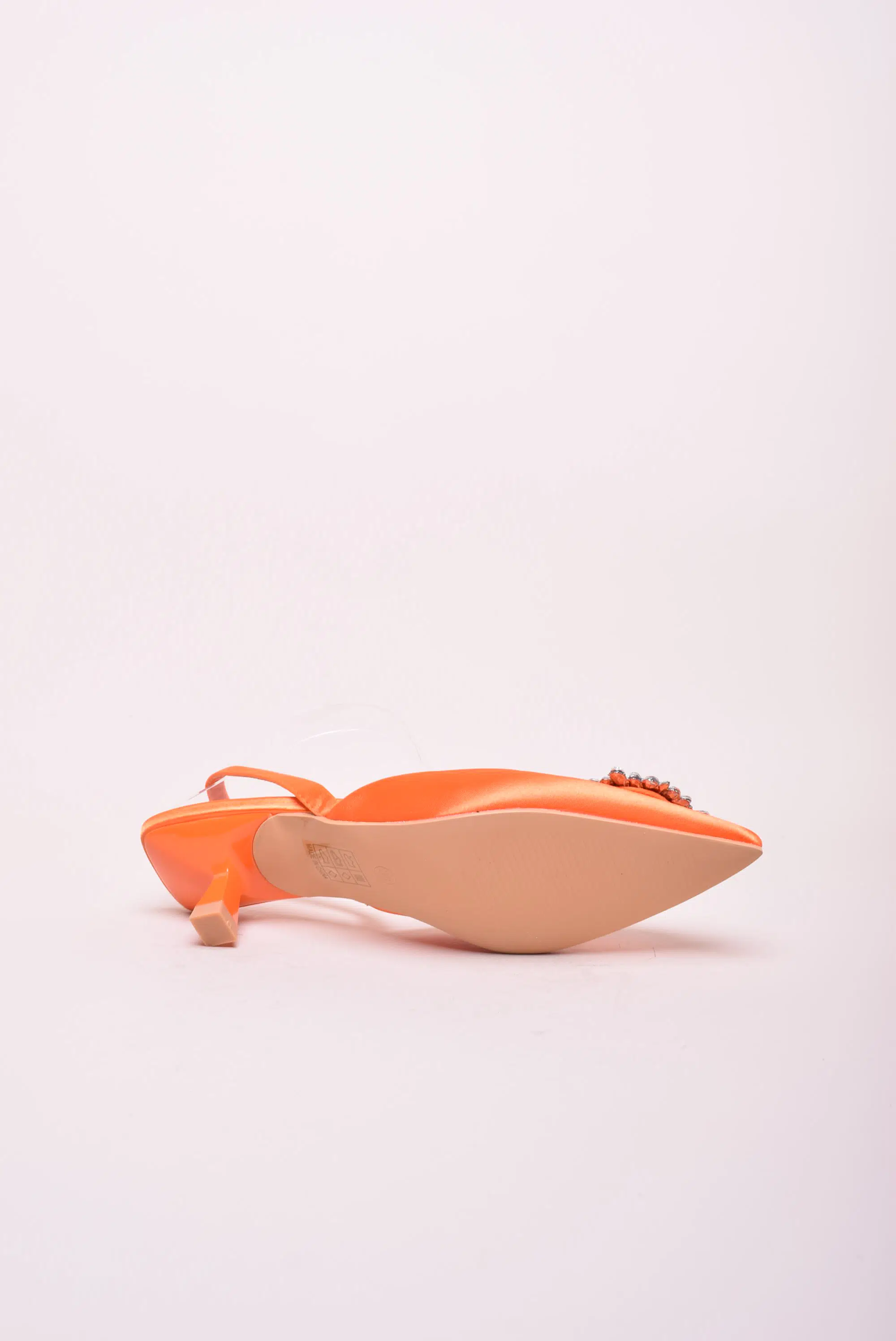 Pantofi dama stiletto cu pietricele, decupati in spate [1]