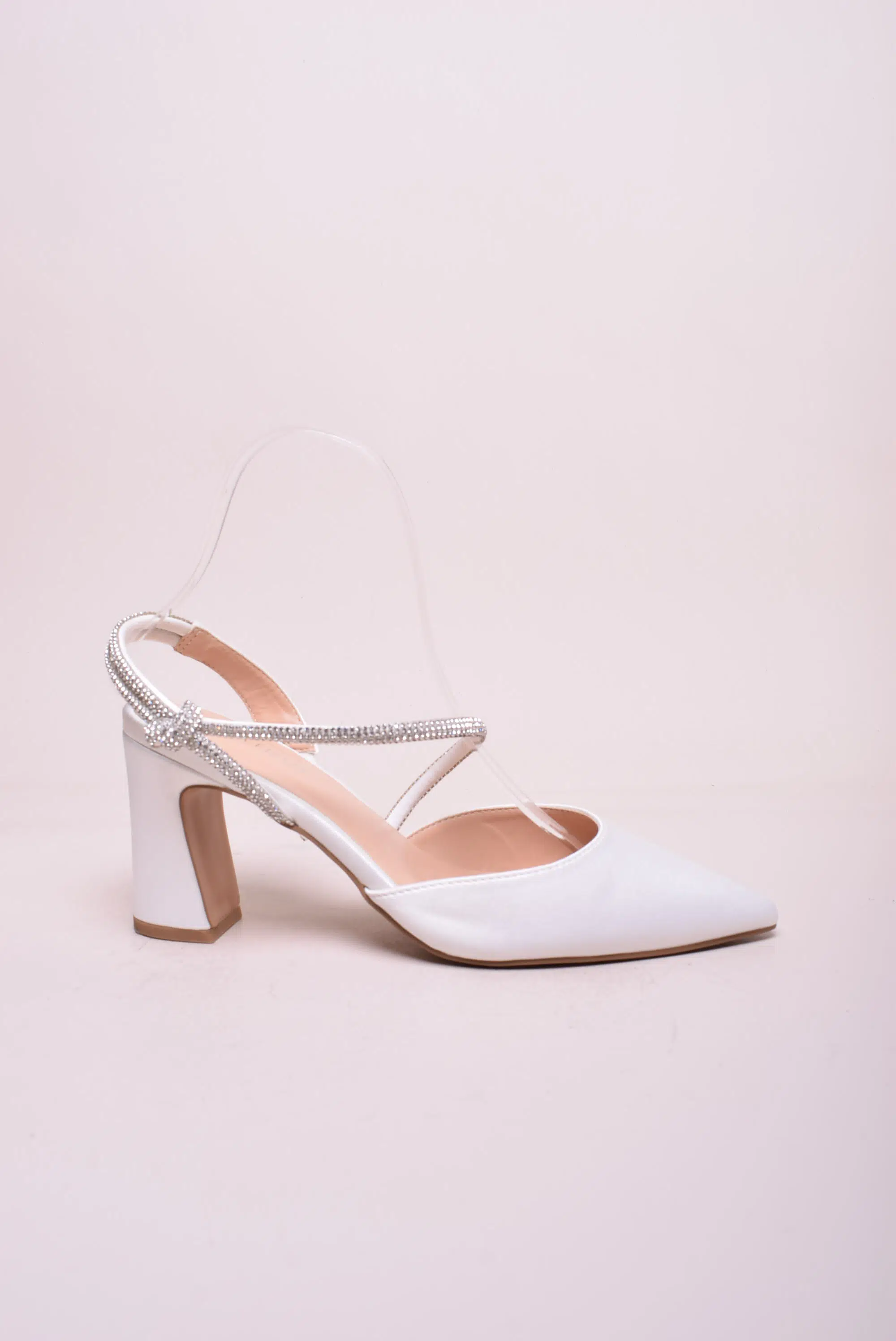 Încălțăminte damă - Pantofi dama stiletto decupati, cu pietricele