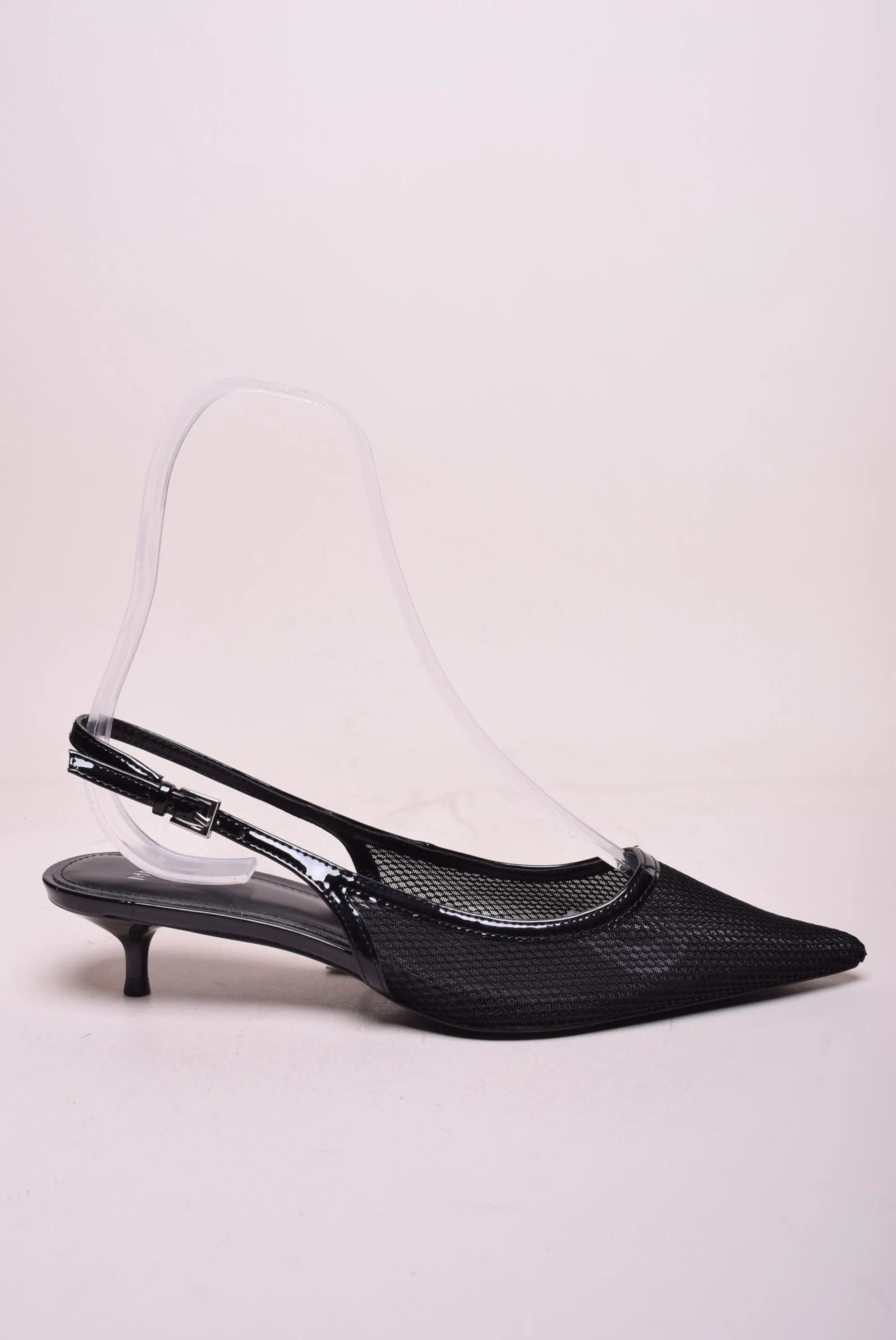 Pantofi dama stiletto decupati in spate