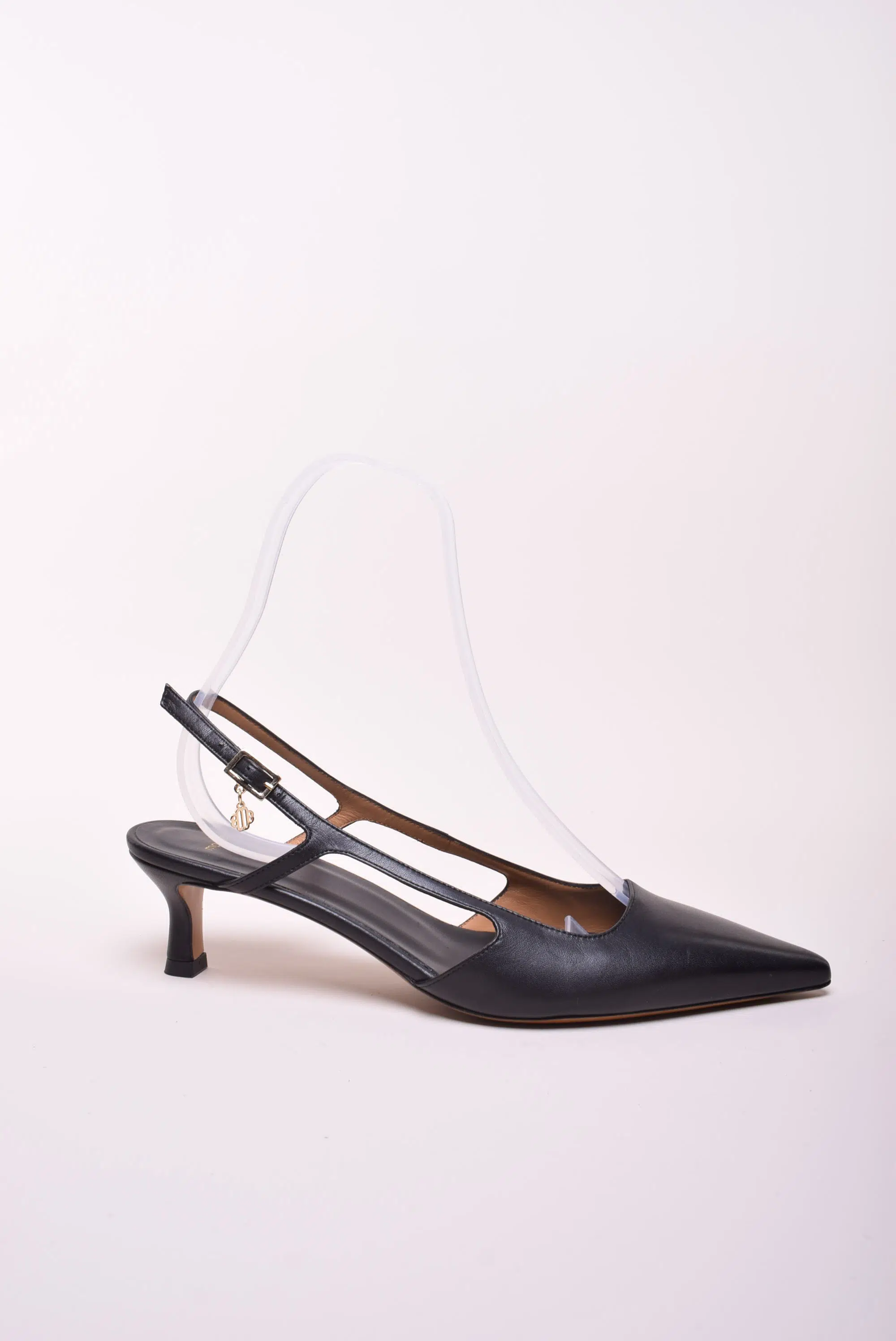 Pantofi dama stiletto decupati in spate [0]