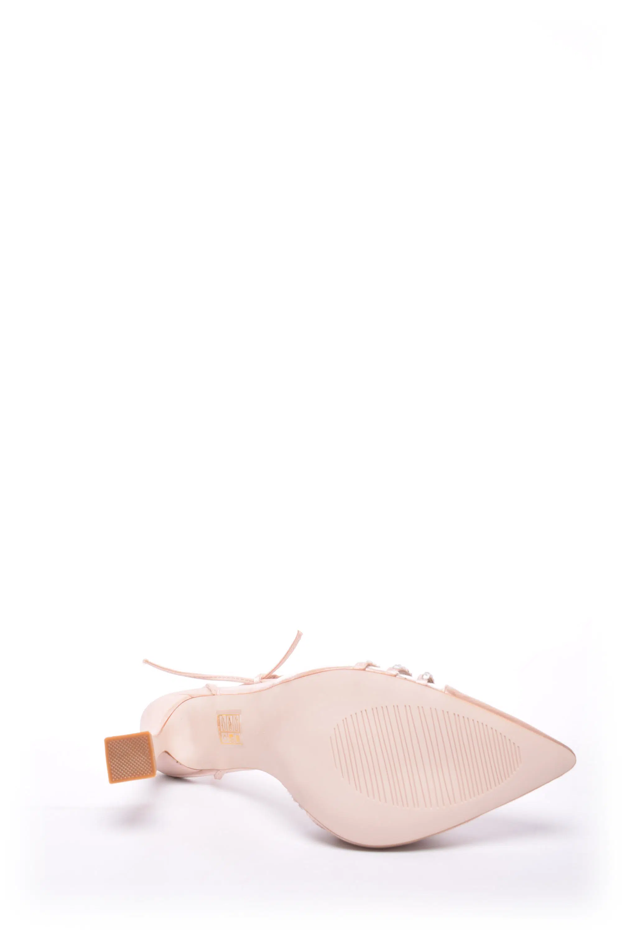 Pantofi dama stiletto decupati in spate, cu pietricele [1]