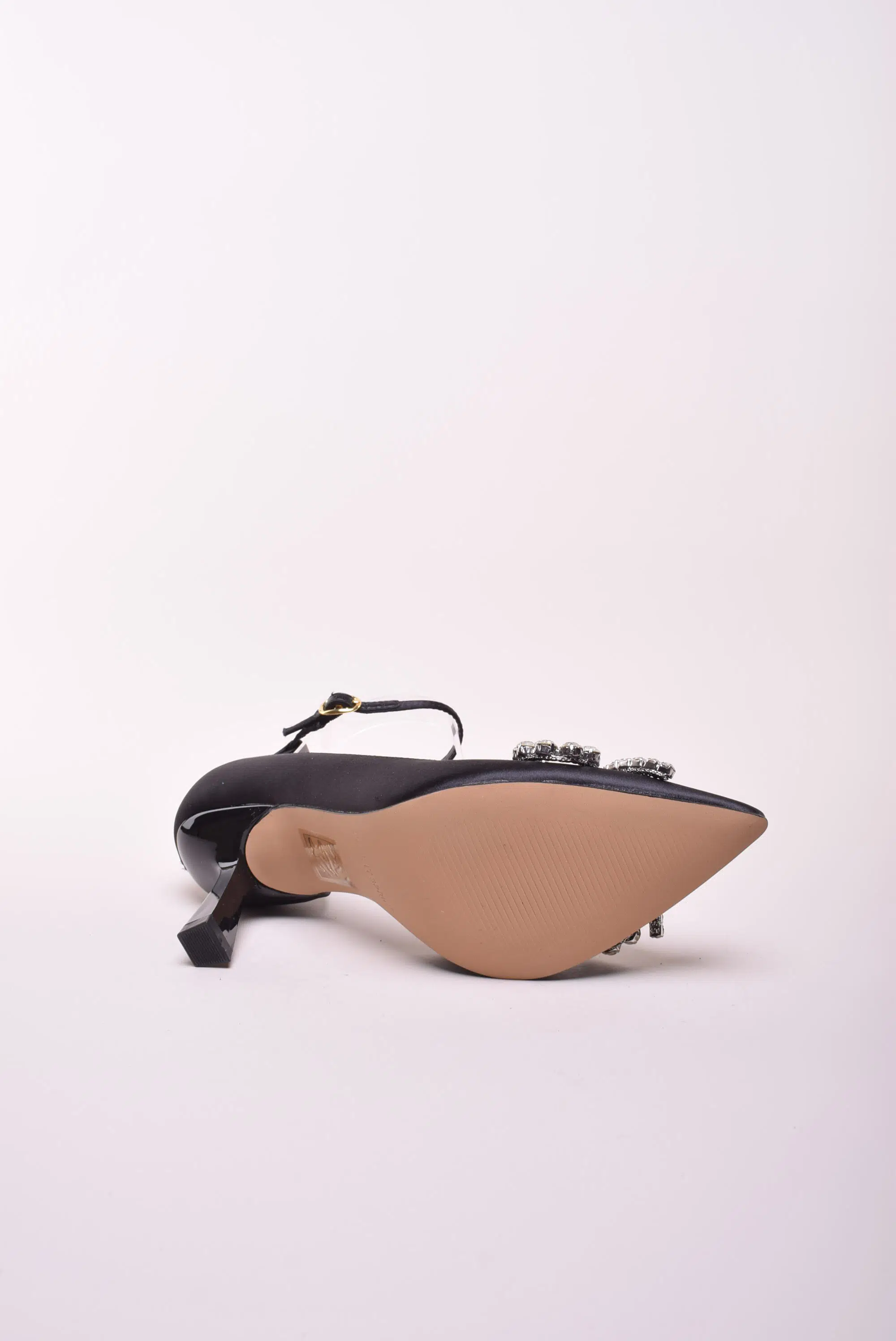 Pantofi dama stiletto Vegan, decupati, cu pietricele [1]