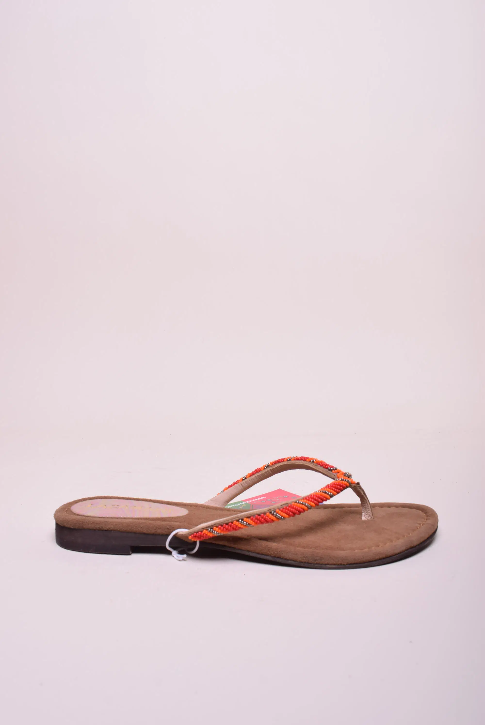 Încălțăminte damă - Papuci dama cu margele