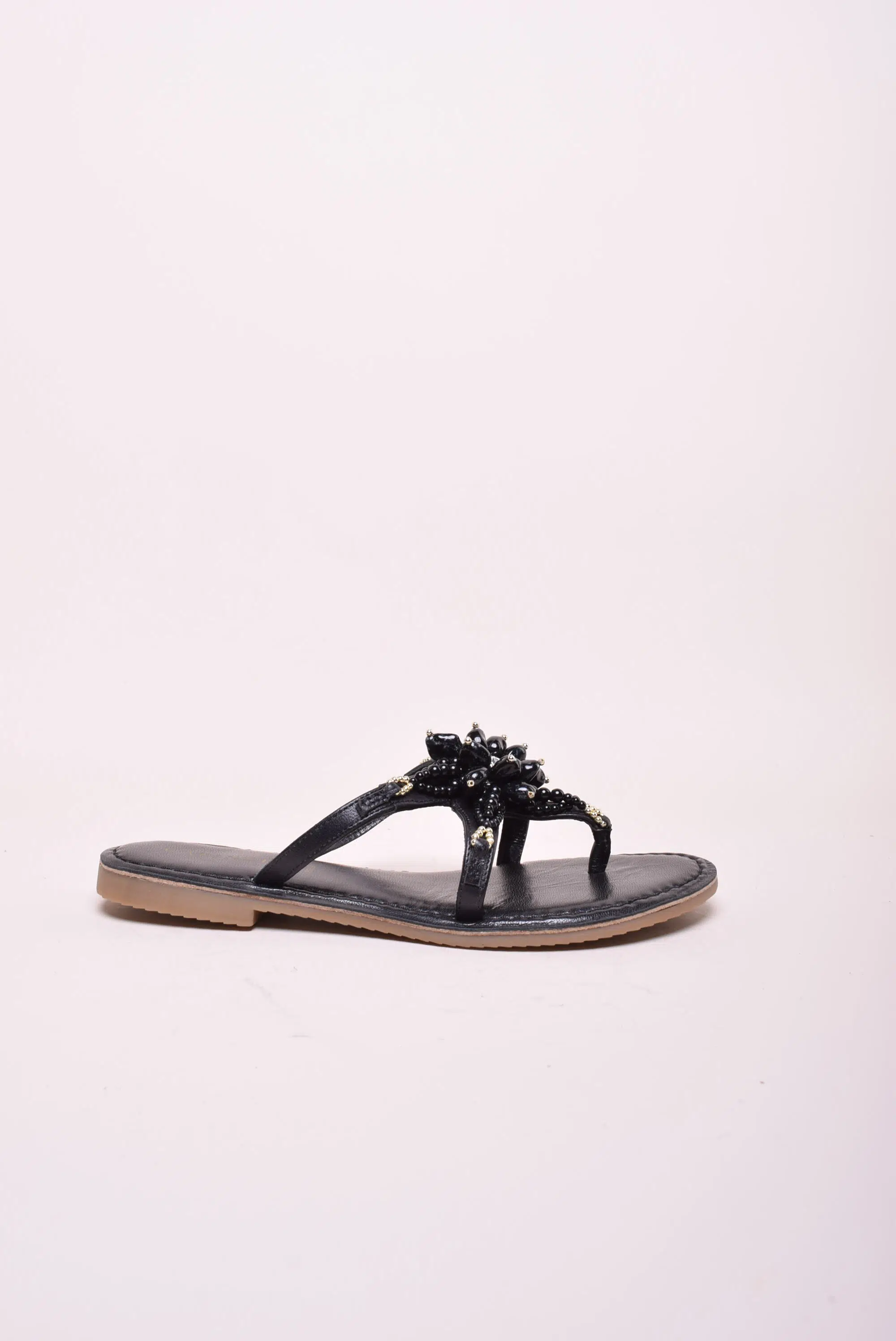 Șlapi, papuci și saboți damă - Papuci dama cu  perle