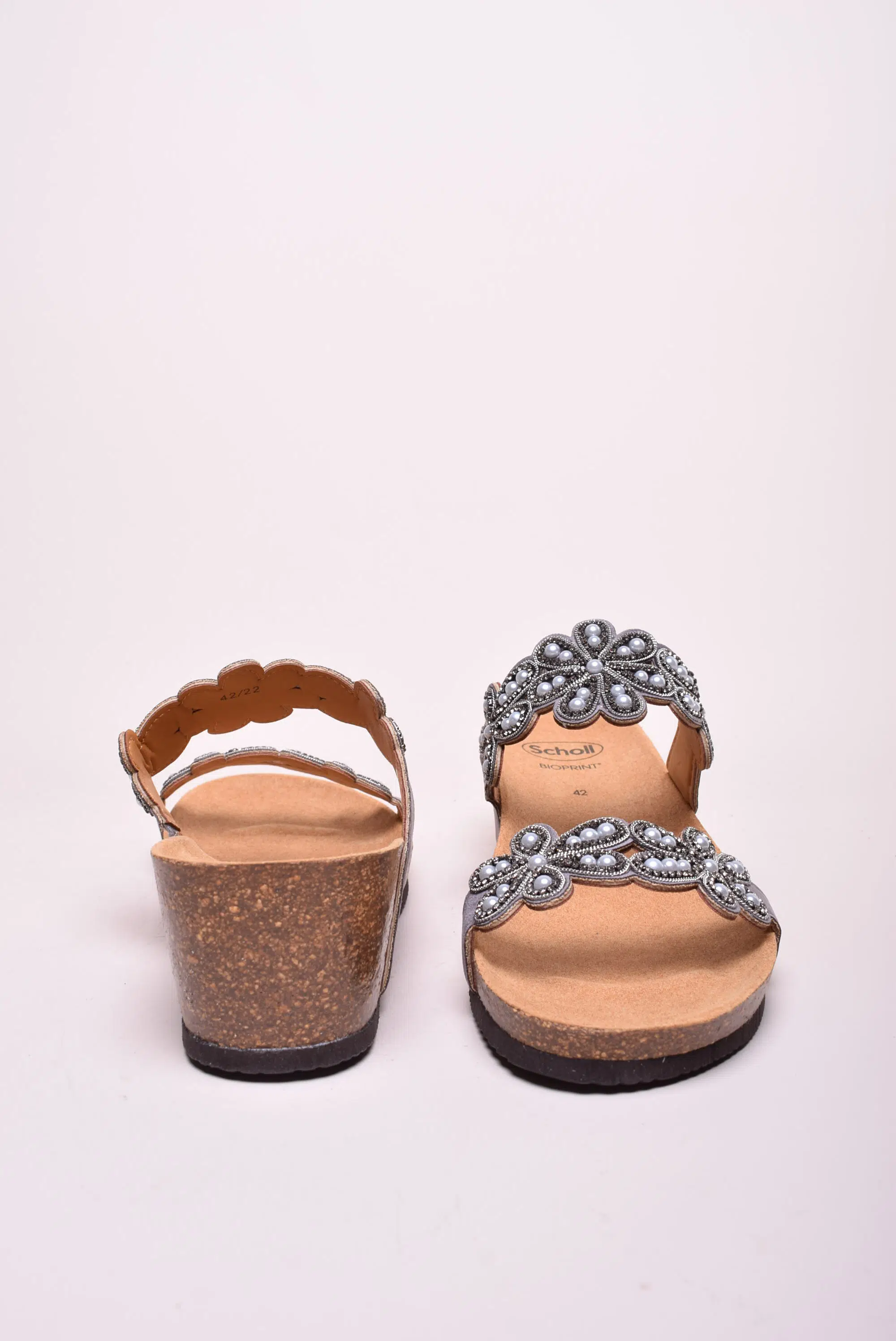 Papuci dama cu pietricele, cu platforma [2]