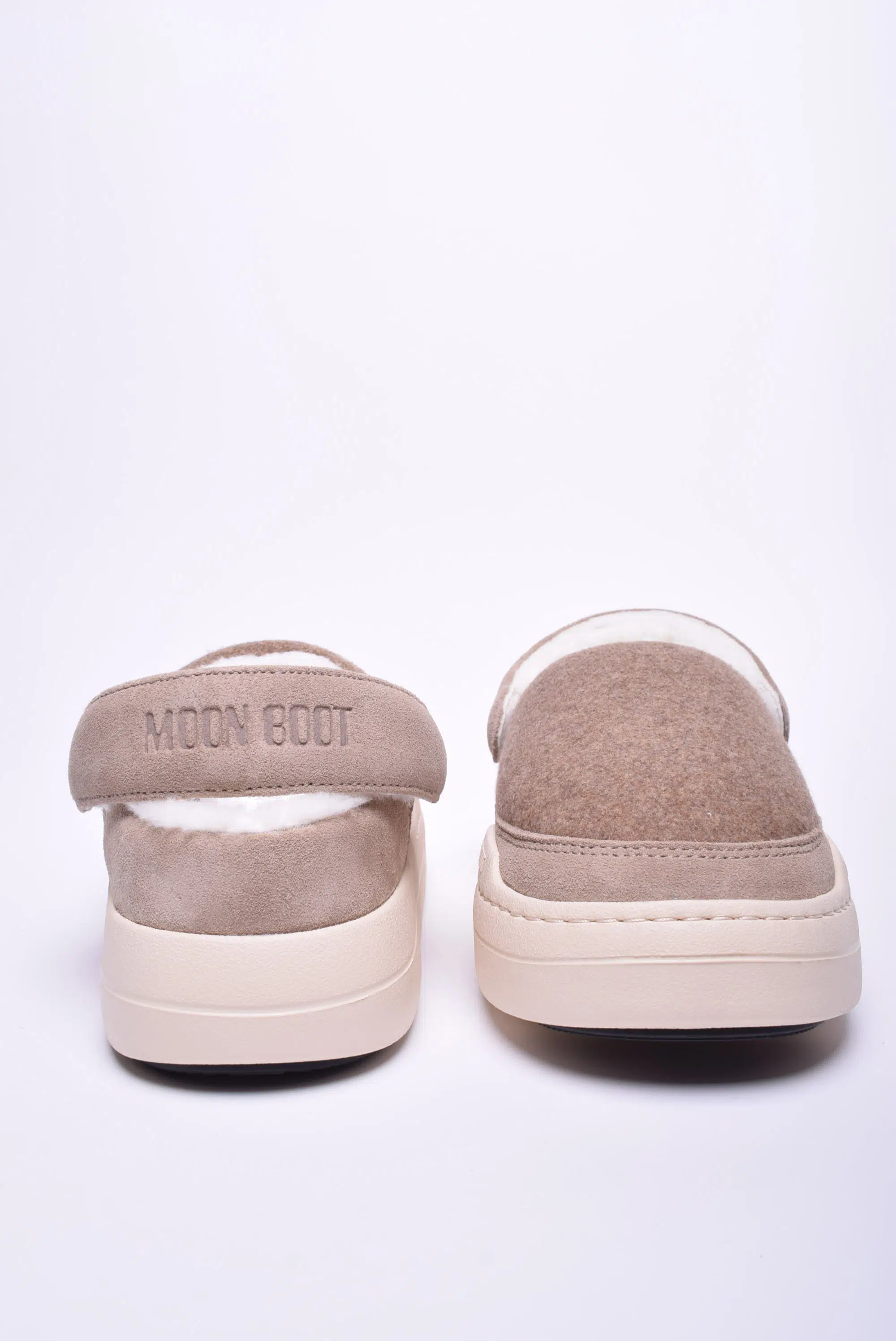 Papuci dama Park Clog Felt, cu platforma, captusiti [2]