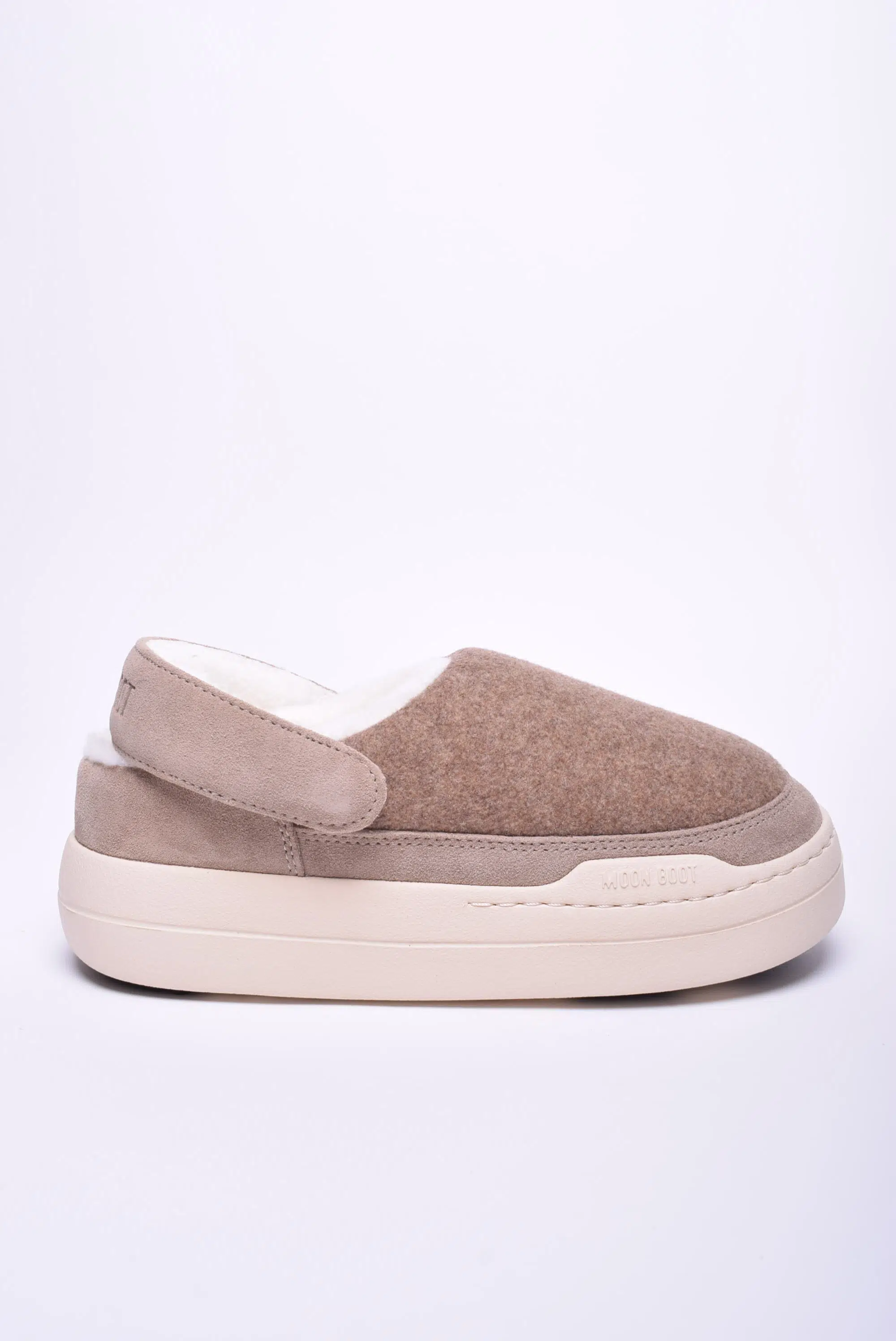 Încălțăminte damă - Papuci dama Park Clog Felt, cu platforma, captusiti