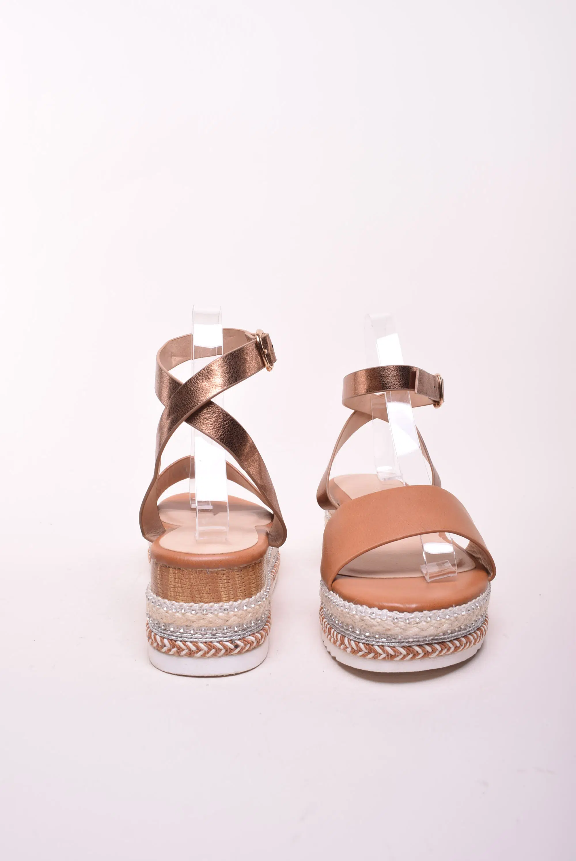 Sandale dama cu platforma cu pietricele [2]