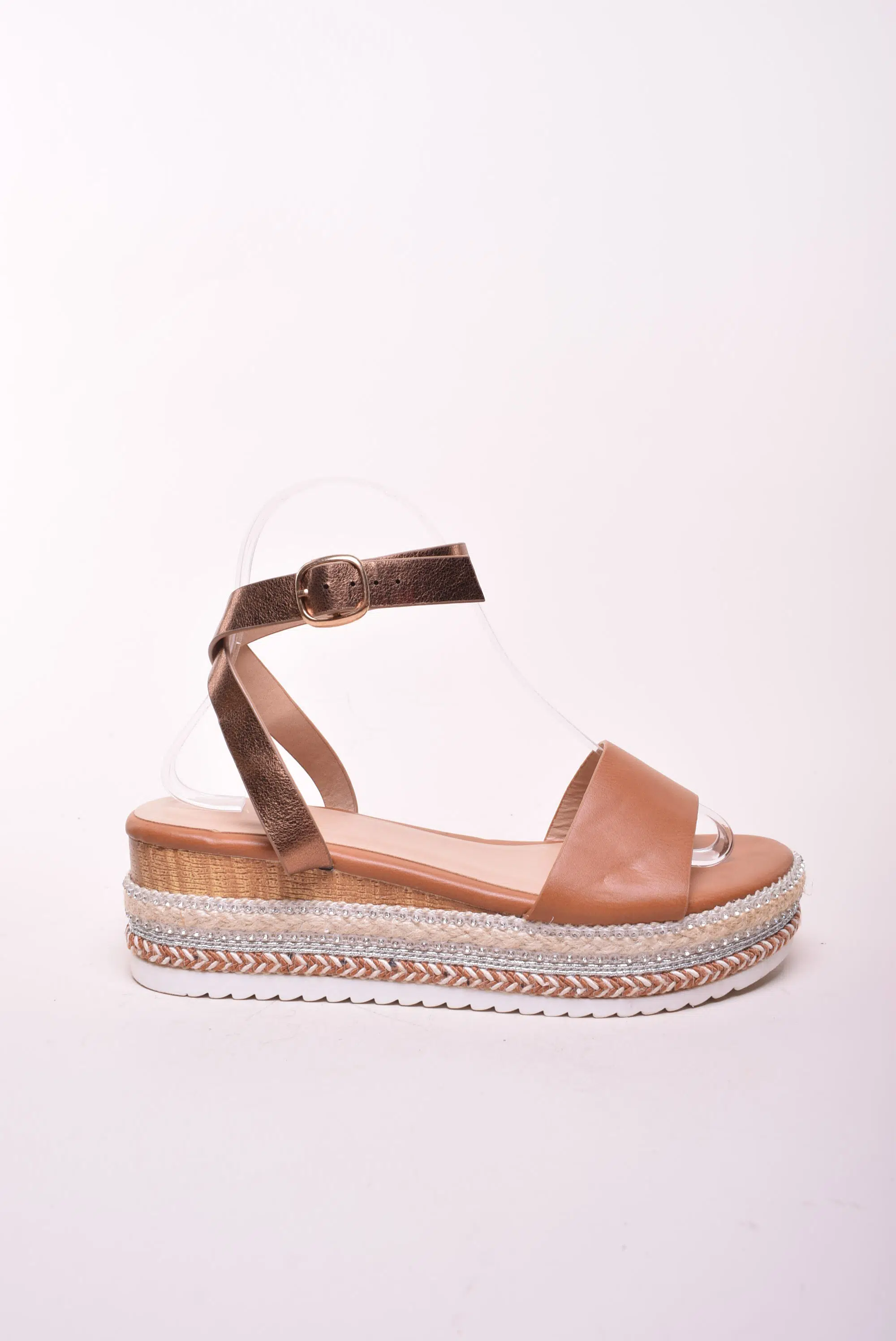 Sandale dama cu platforma cu pietricele [0]