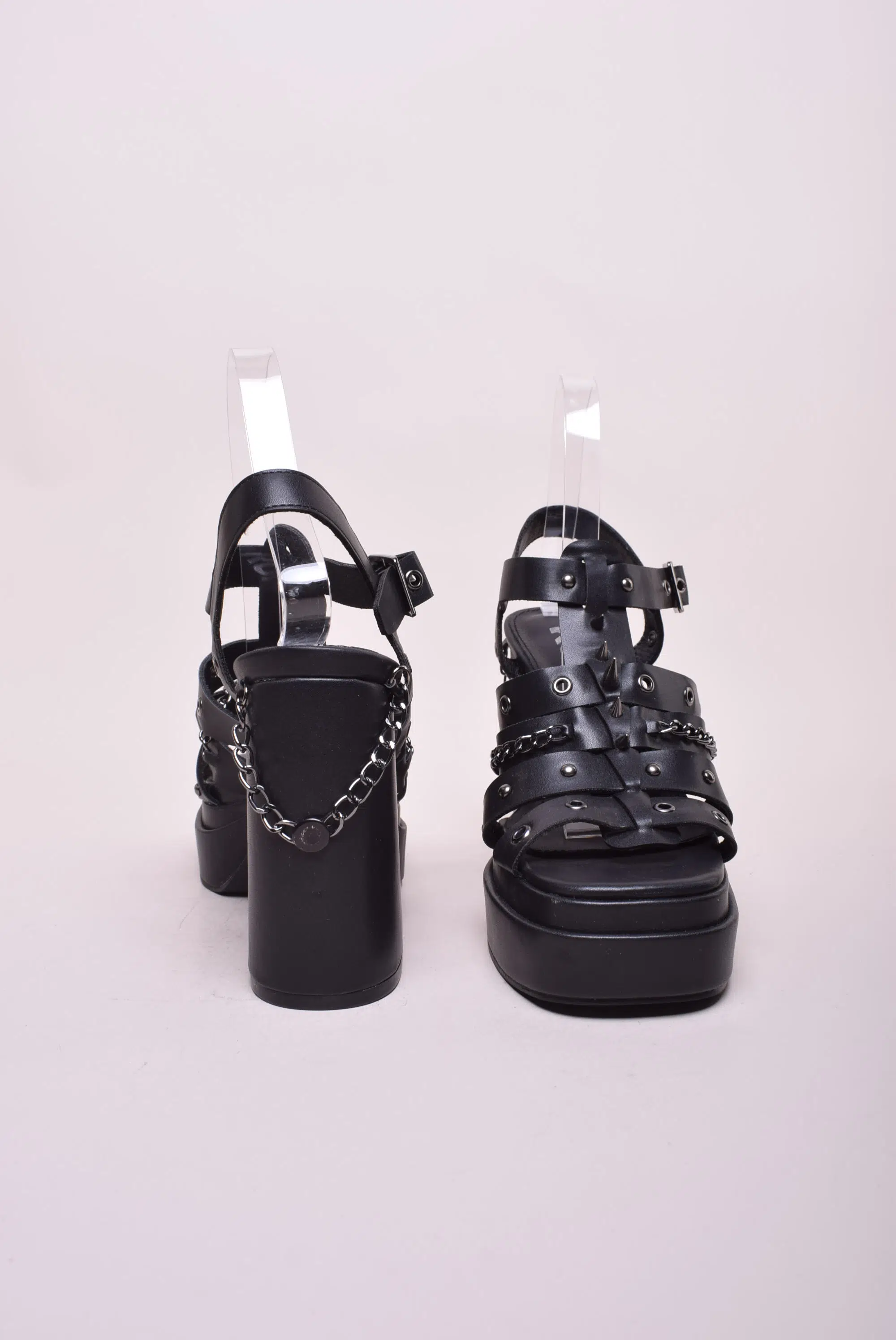 Sandale dama cu platforma cu tinte [2]