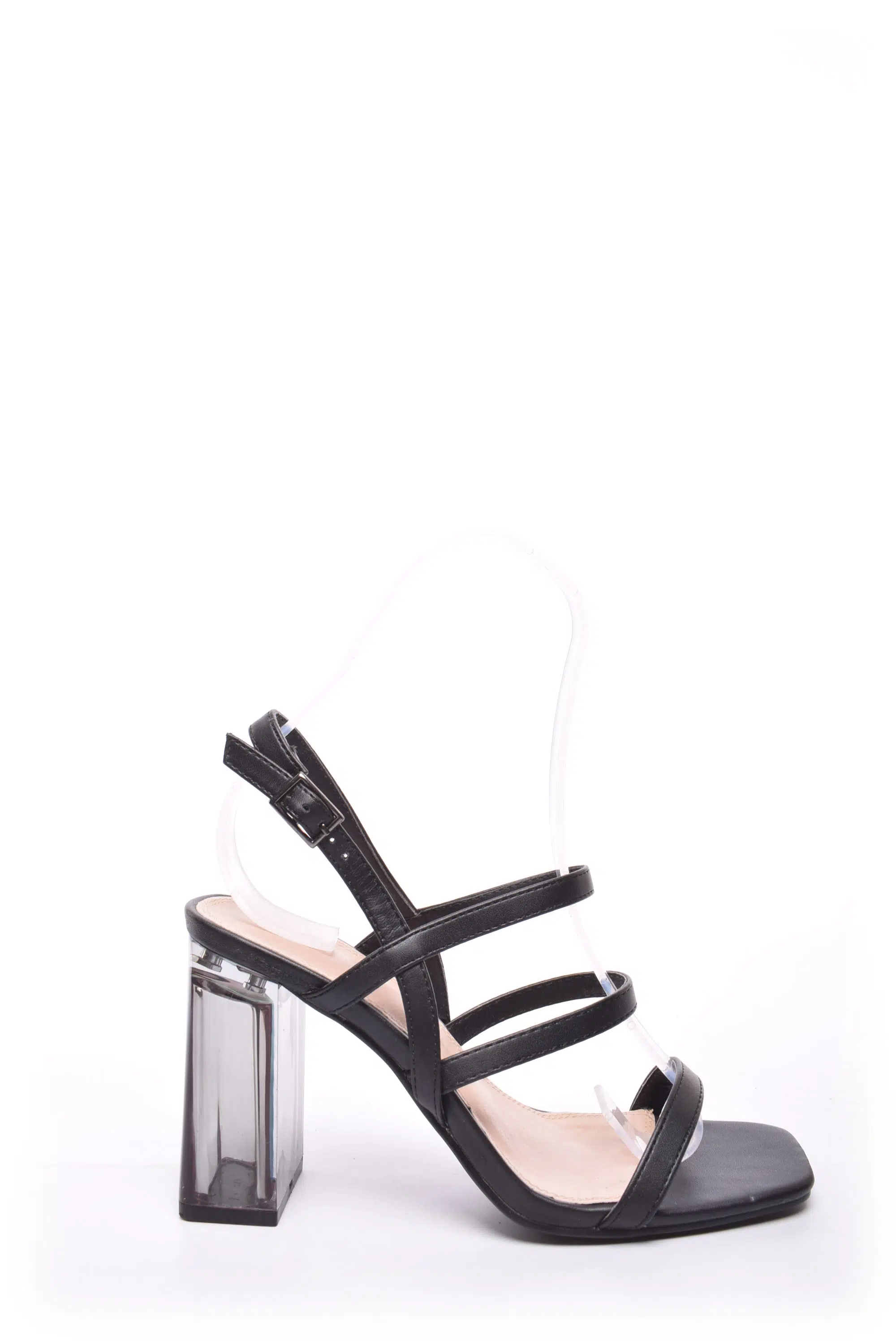 Sandale dama cu toc transparent [0]