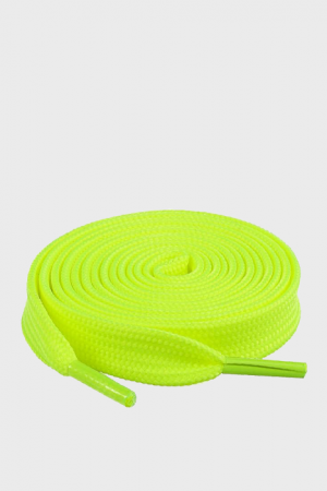Accesorii încălțăminte - Șireturi pentru încălțăminte sport, Verde neon, Calitate premium, 110 cm x 0.8 cm