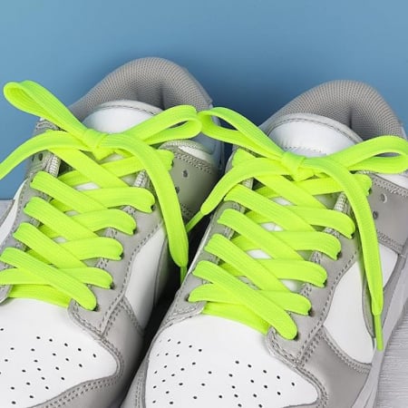 Șireturi pentru încălțăminte sport, Verde neon, Calitate premium, 110 cm x 0.8 cm [1]
