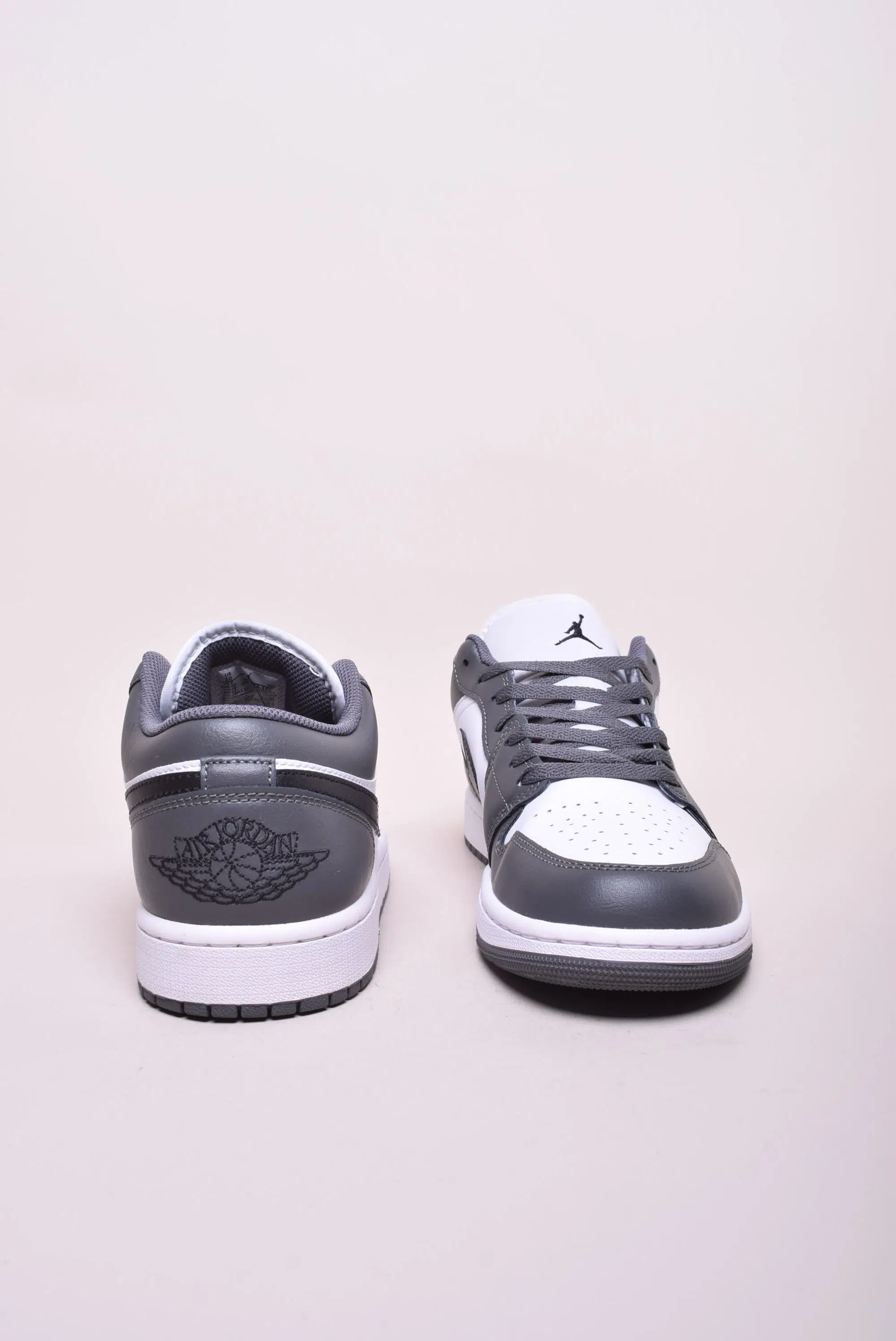 Sneakers barbati Air Jordan 1 Low White/Black-Iron Grey [2]