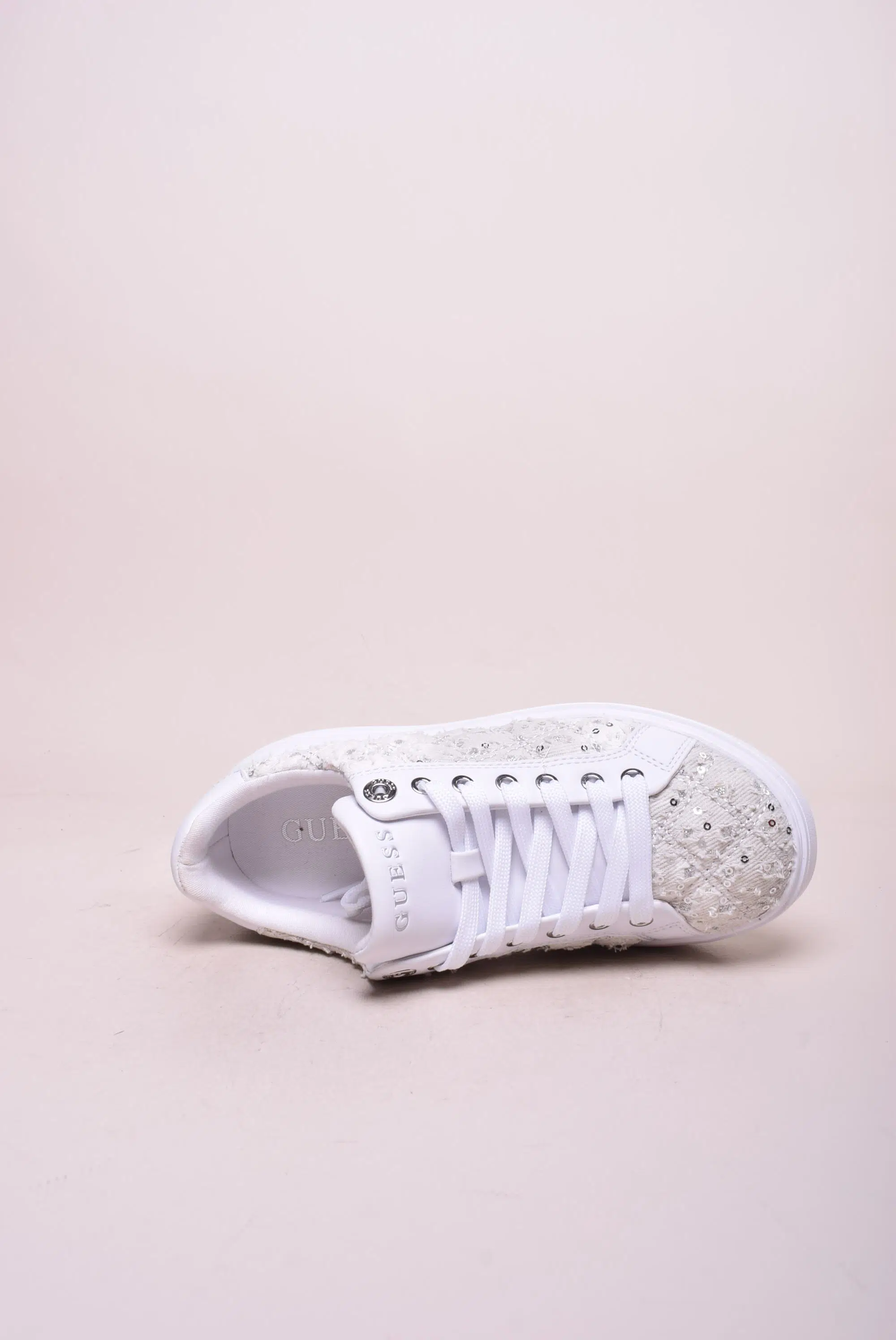 Sneakers dama cu platforma captusite, cu paiete [3]