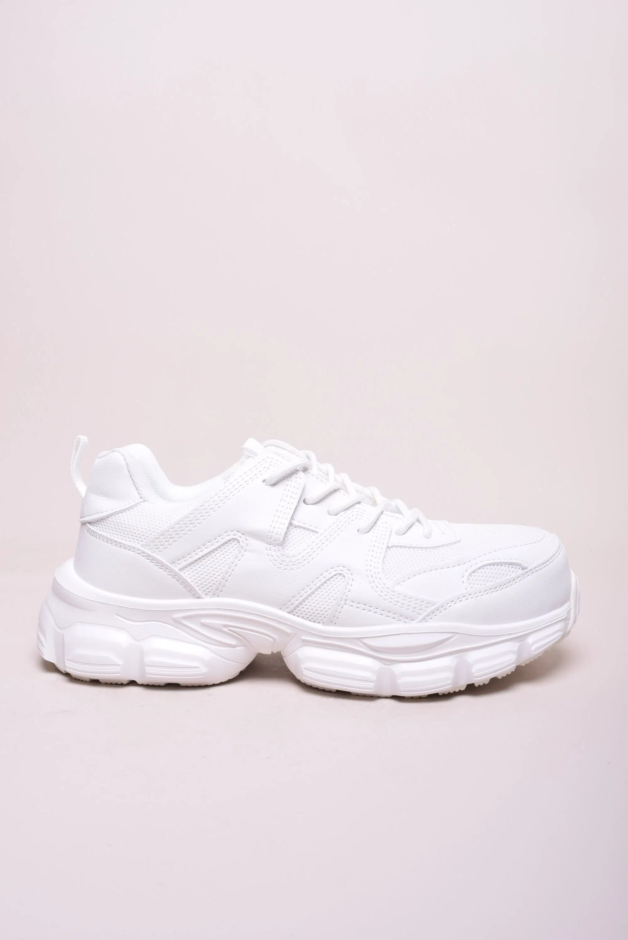 Încălțăminte damă - Sneakers dama cu platforma de lucru, cu bombeu metalic