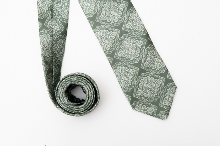 Cravată handmade mătase verde [1]