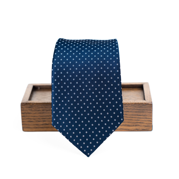 Cravată bleumarin punctată [1]