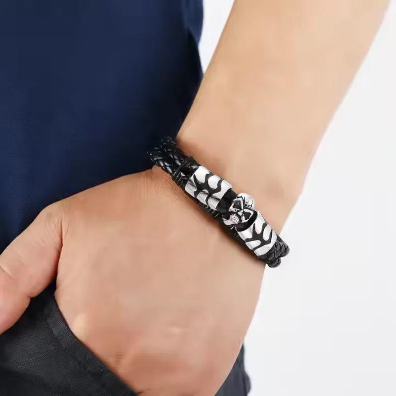 Bratara din piele tip Cruce [3]