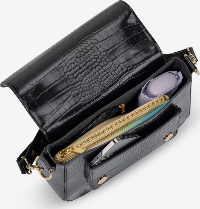 Expatrié - Geantă de umăr Louise croco negru [4]