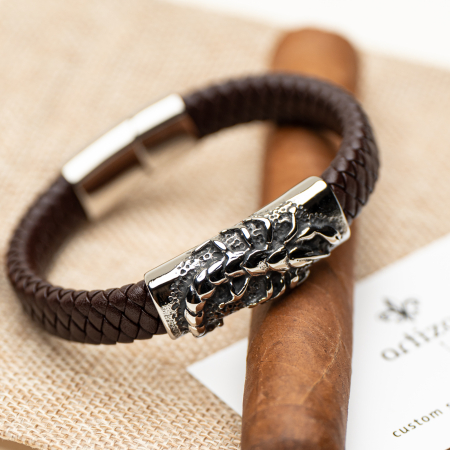 Bratara din piele pentru barbati "Scorpion" [0]