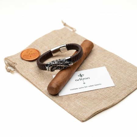 Bratara din piele pentru barbati "Scorpion" [1]