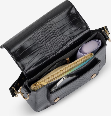 Expatrié - Geantă de umăr Louise croco negru [3]