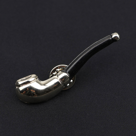 Alte Accesorii - Pin cravata / rever "pipa" argintie