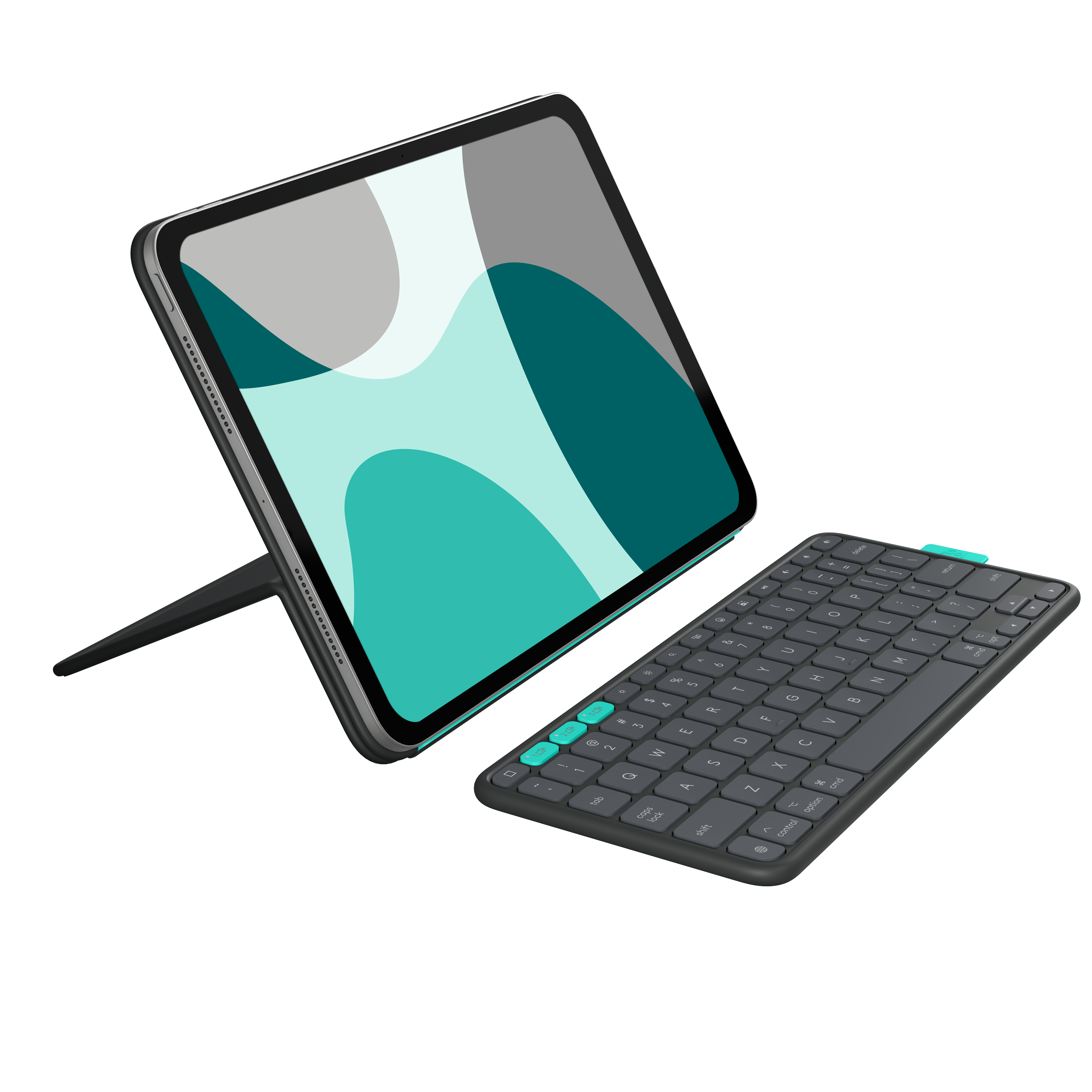 Tastaturi - Logitech Flip Folio keyboard case for iPad Pro & Air 11" Graphite - US