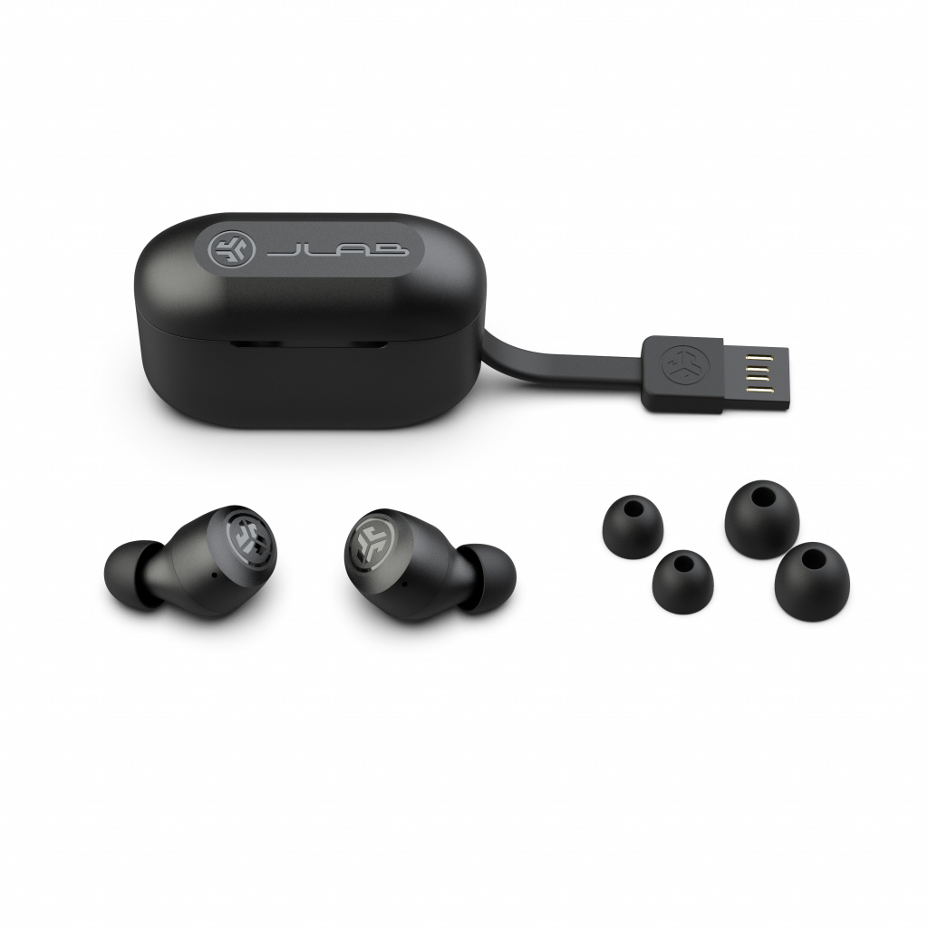 JLAB Go Pop Plus True Wireless Earbuds - Black [2]