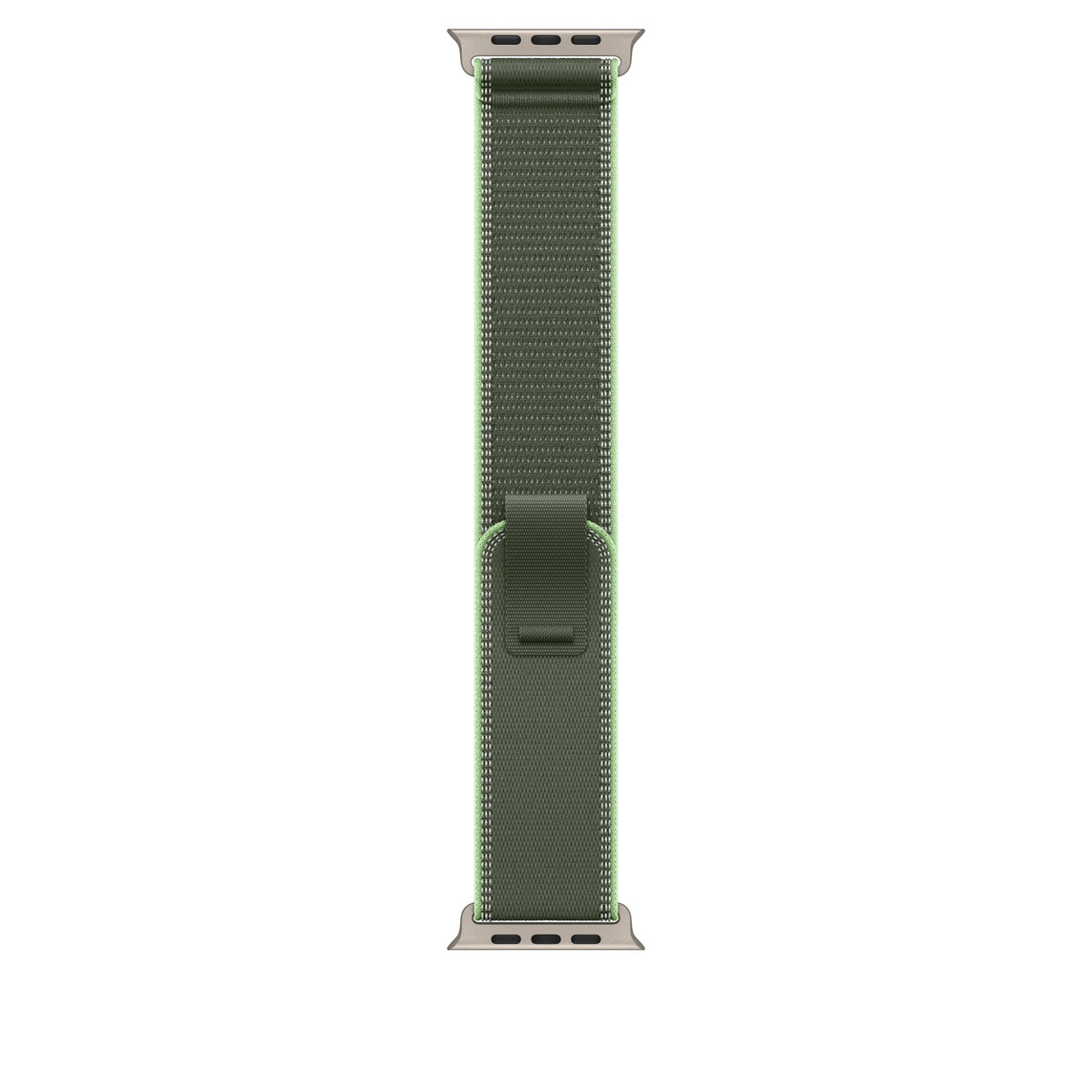 Laptop, Tablete & Telefoane - Apple Watch 49mm Loop:  Green/Neon Trail Loop - S/M - Natural Titanium Finish