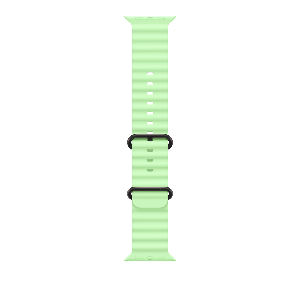 Laptop, Tablete & Telefoane - Apple Watch 49mm Band:  Neon Green Ocean Band Extension - Black Titanium Finish